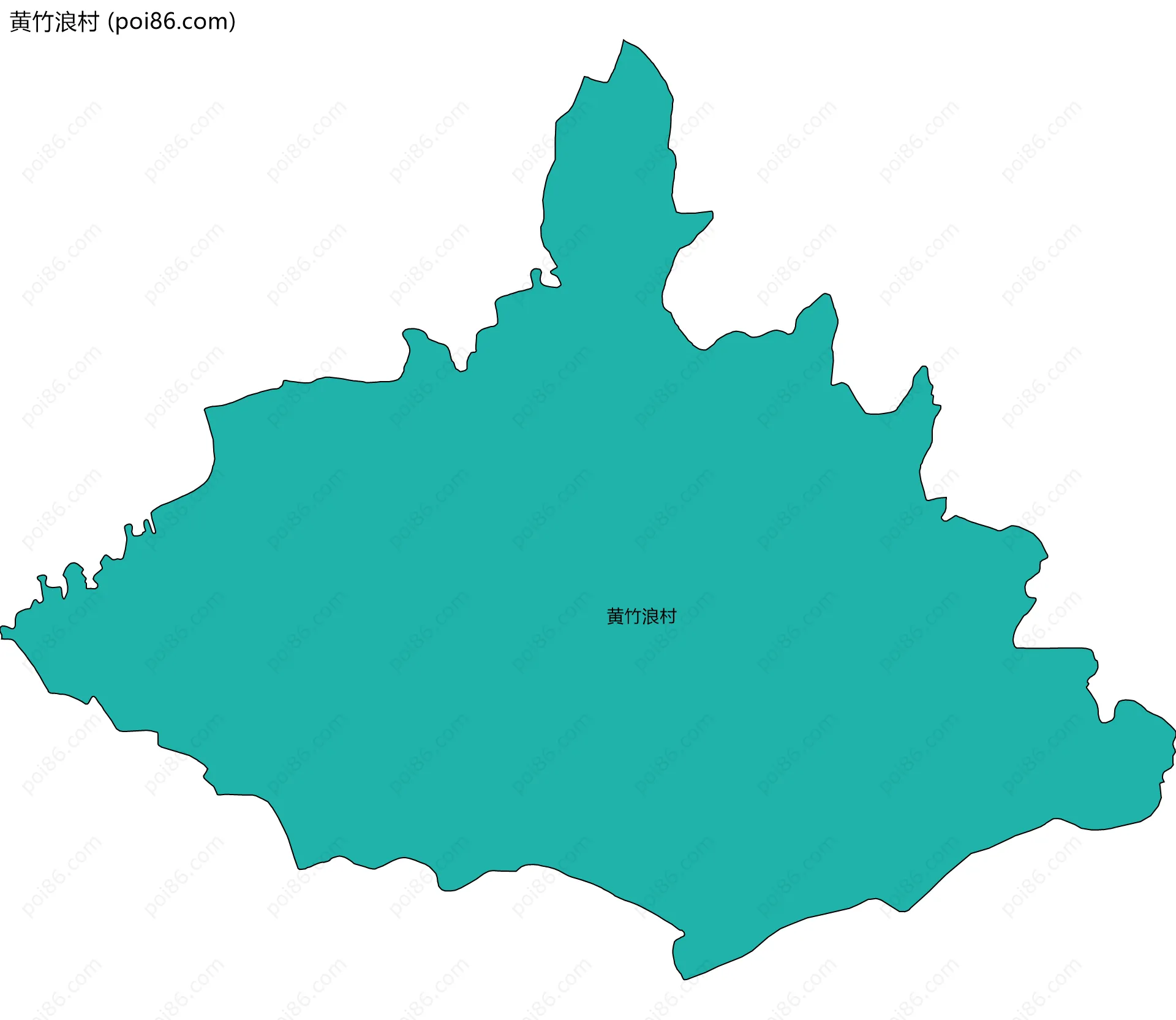 黄竹浪村边界地图