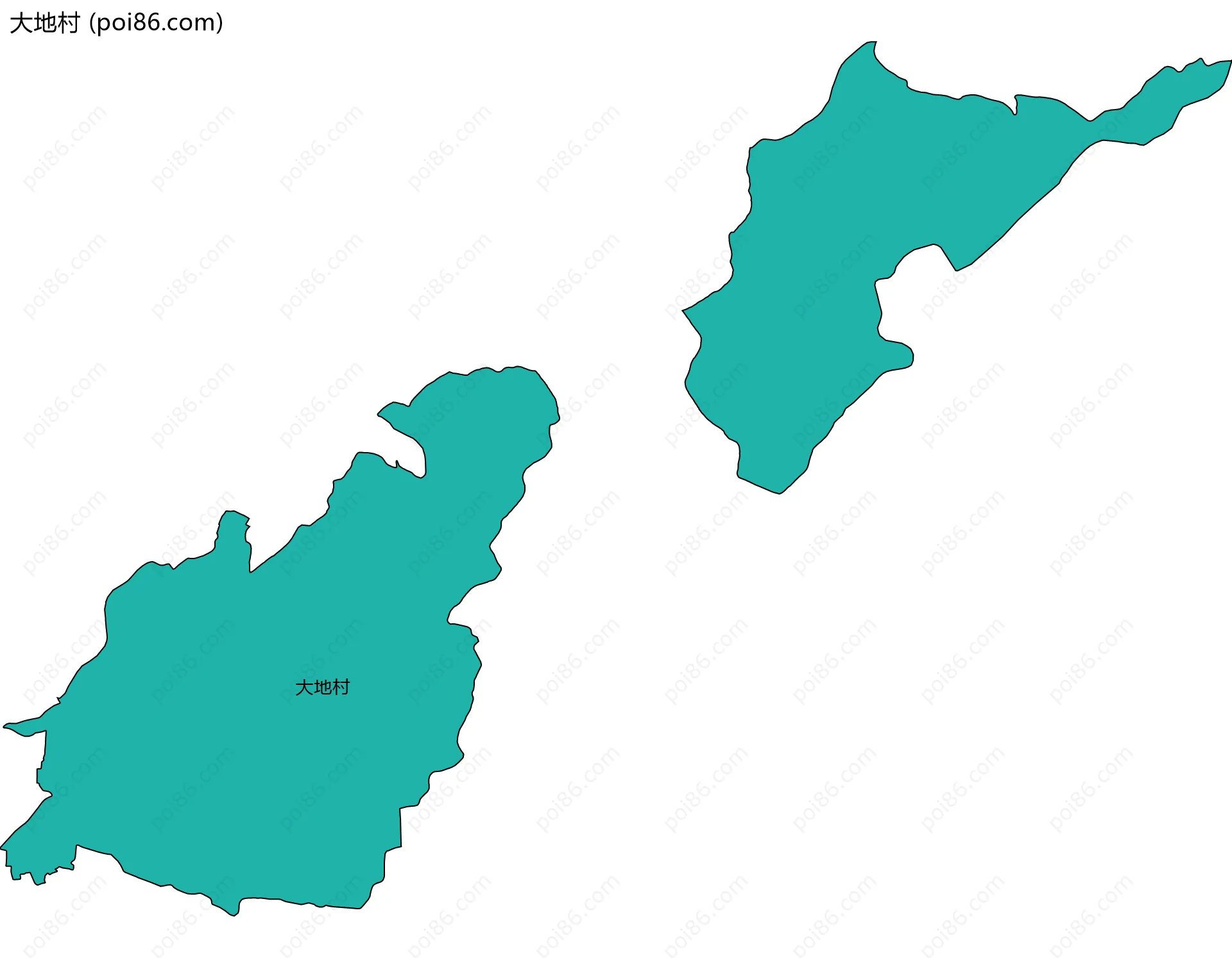 大地村边界地图