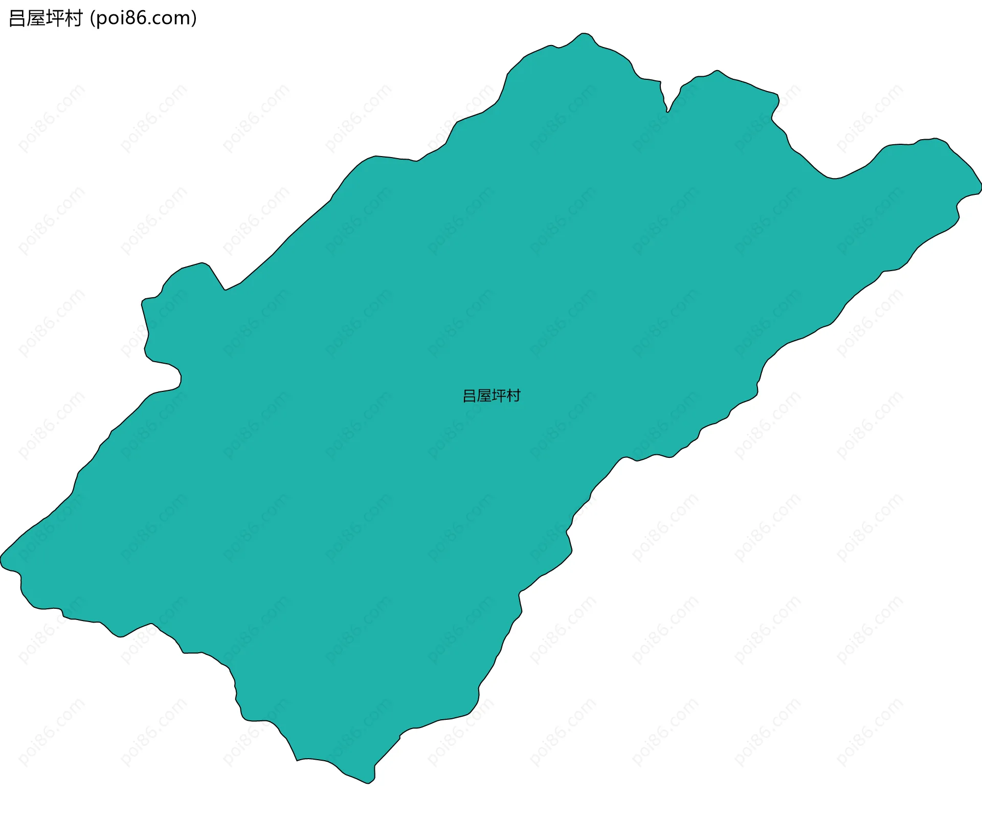 吕屋坪村边界地图