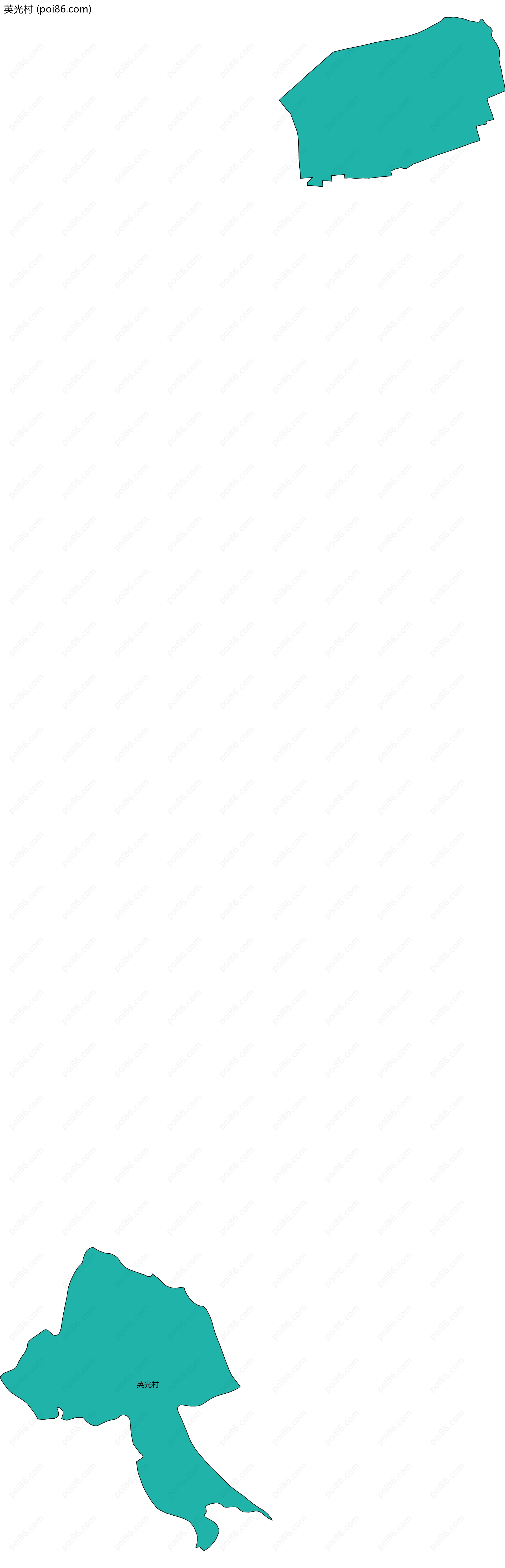 英光村边界地图