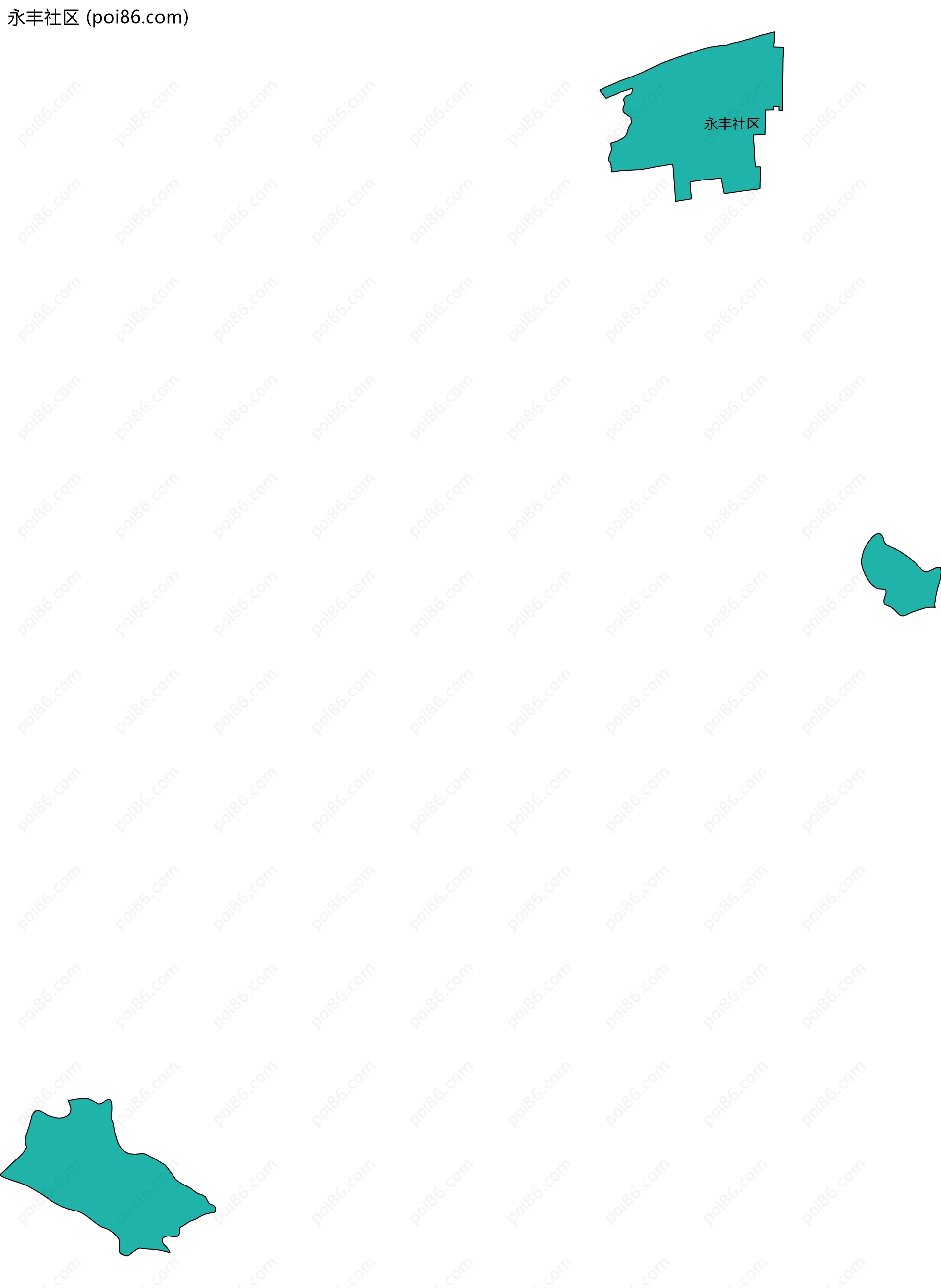 永丰社区边界地图