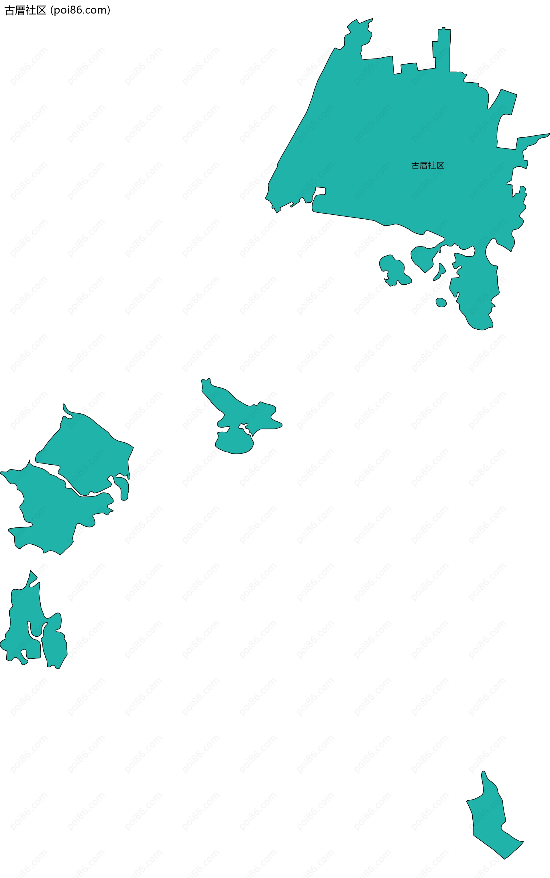 古厝社区边界地图