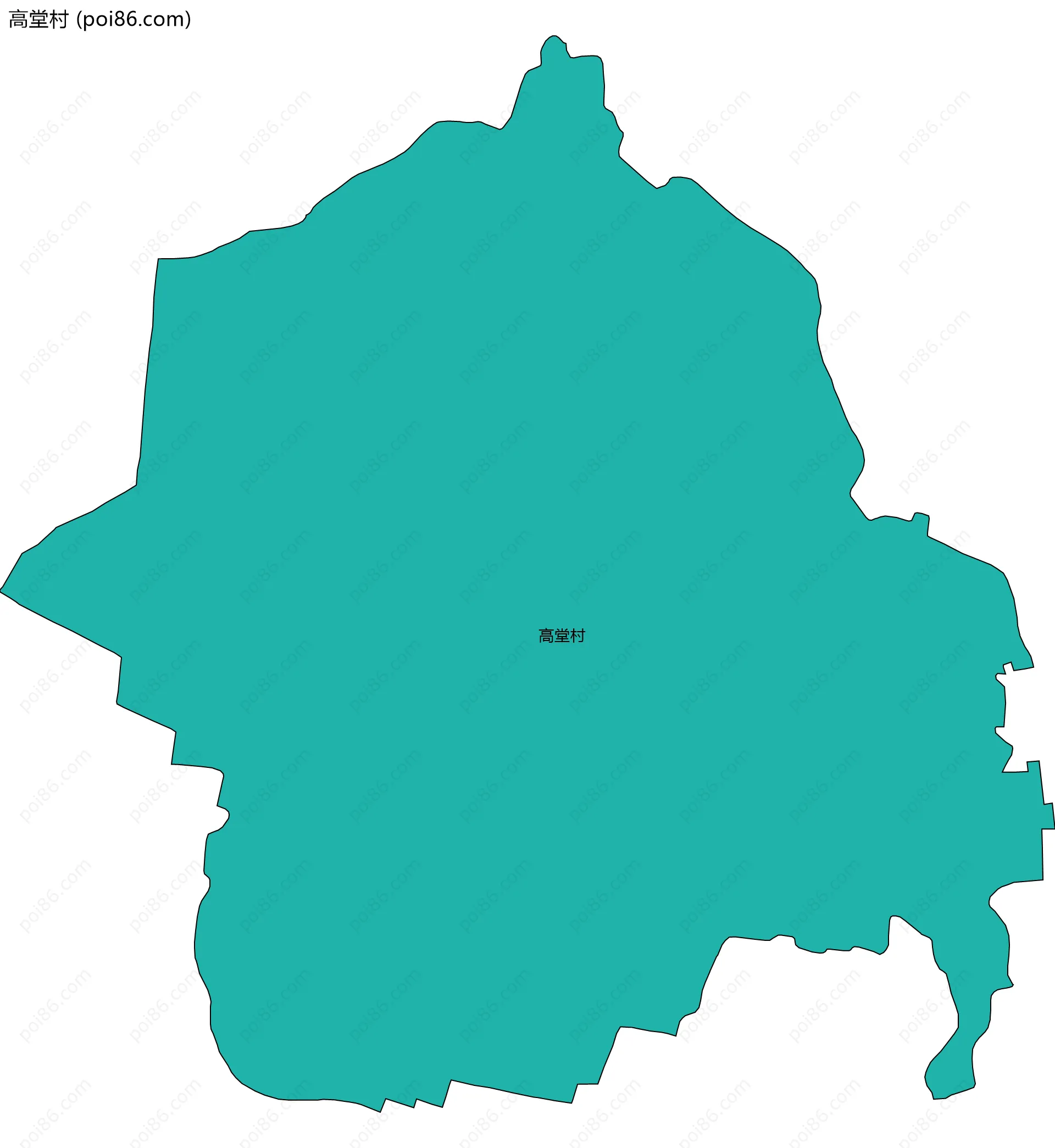 高堂村边界地图