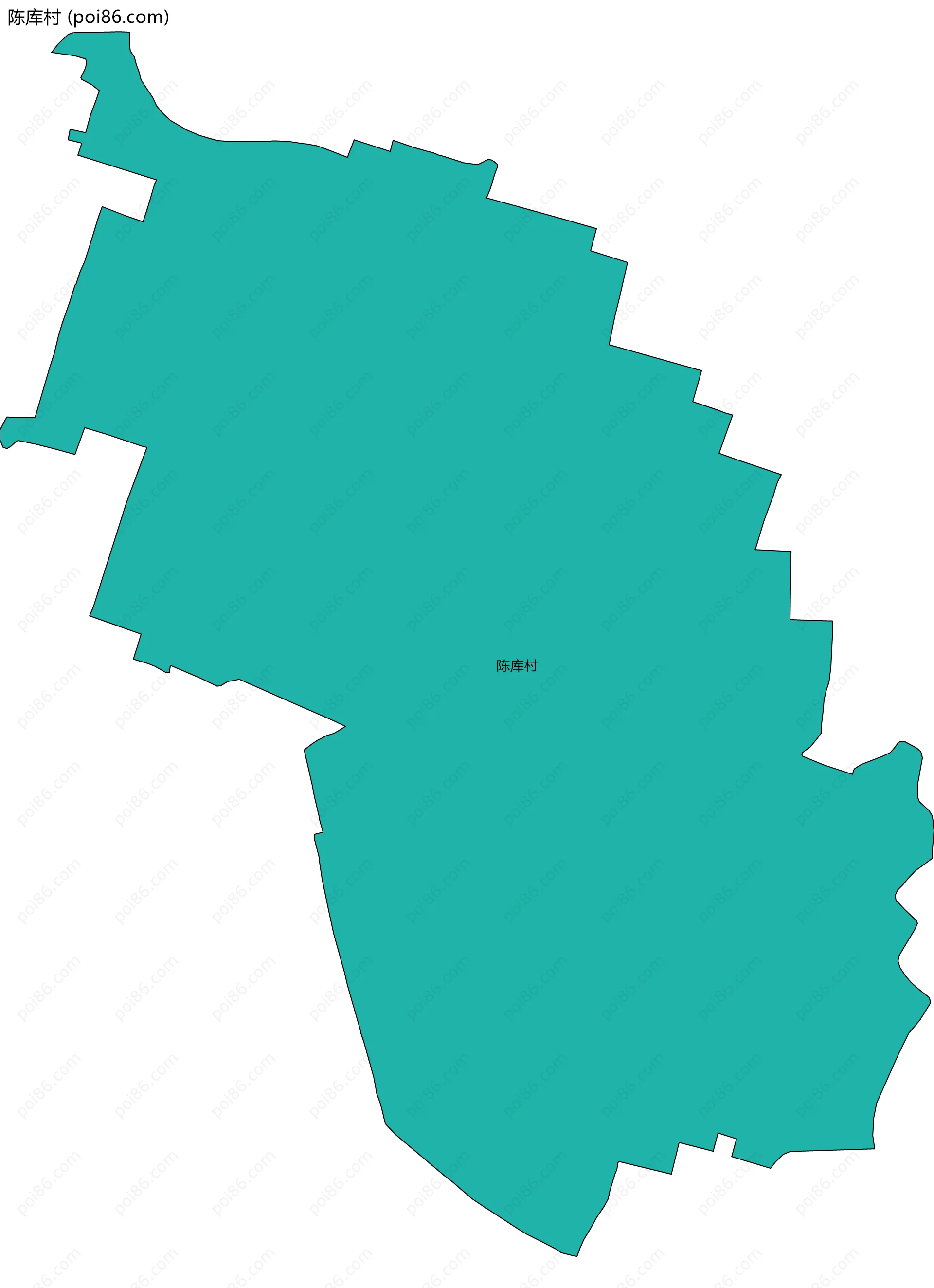 陈库村边界地图