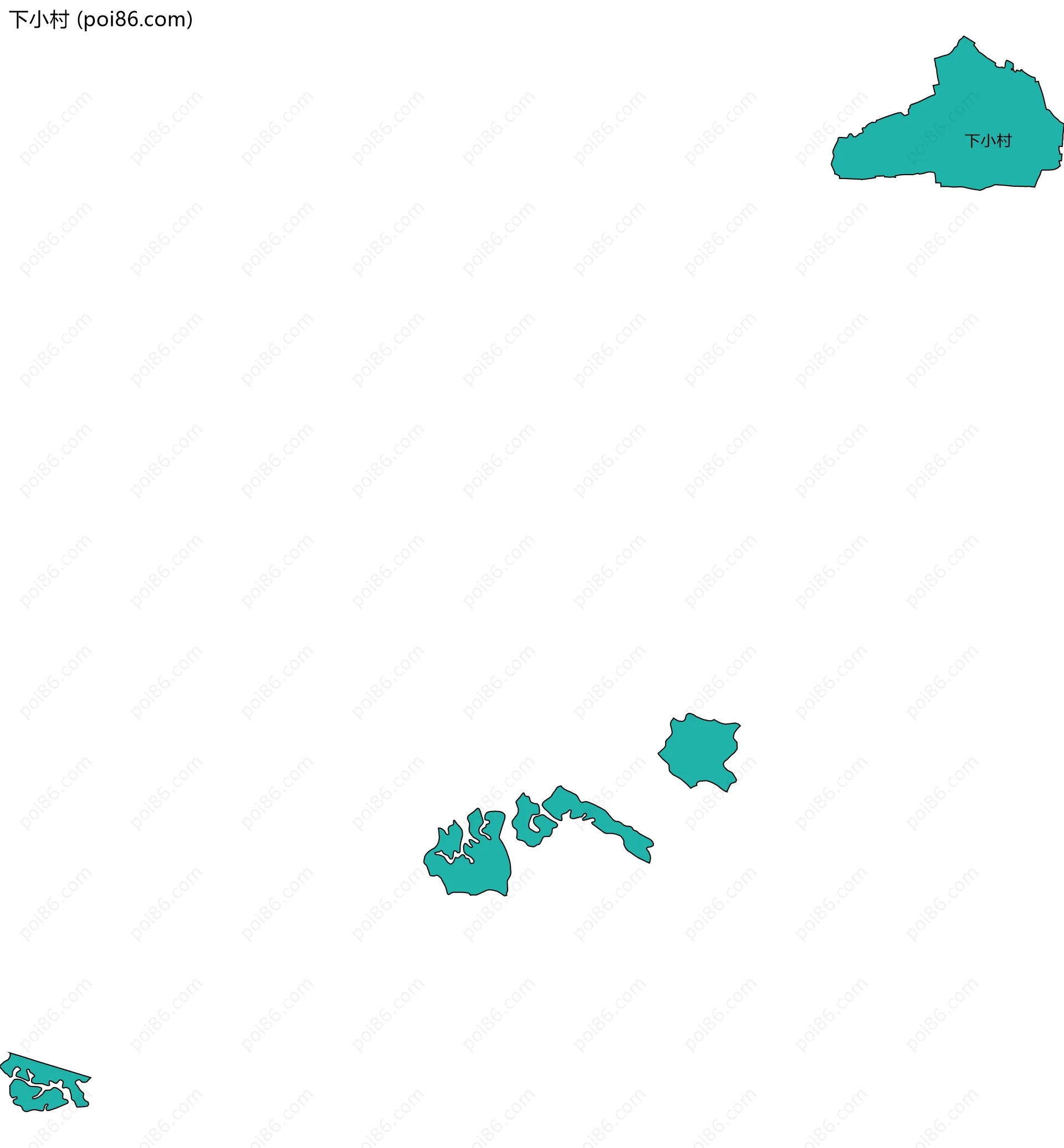 下小村边界地图