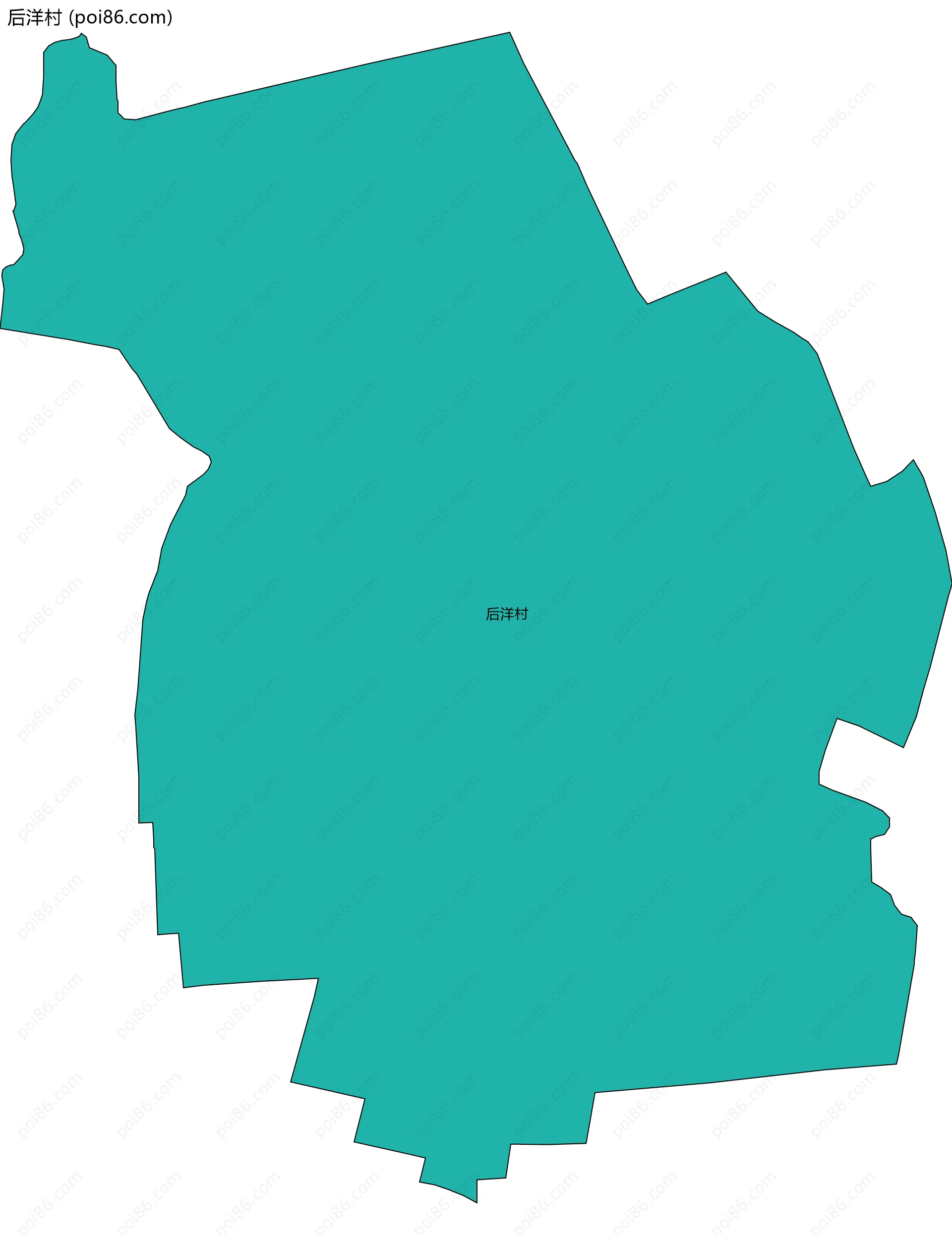 后洋村边界地图