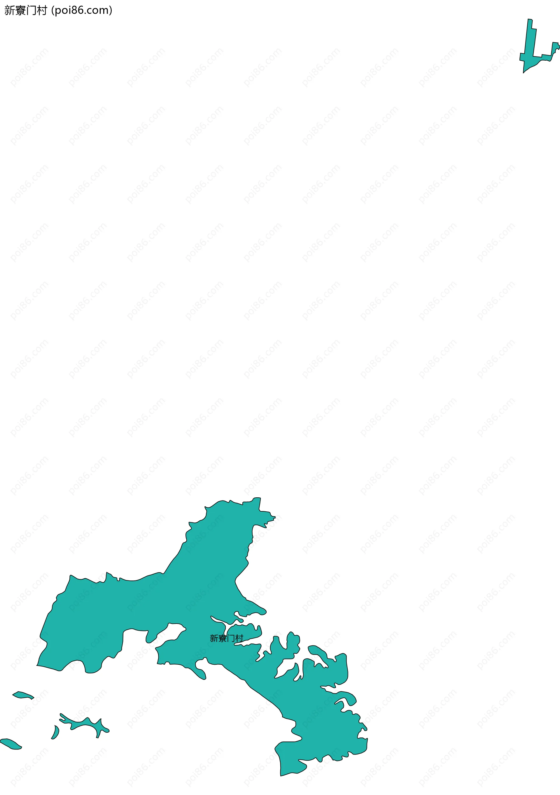 新寮门村边界地图