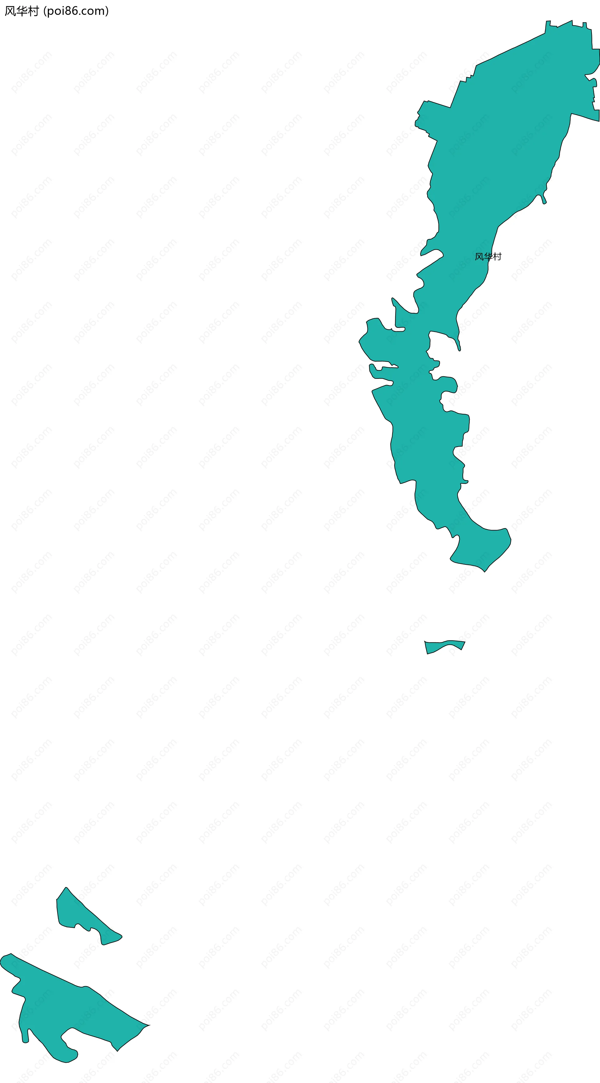 风华村边界地图