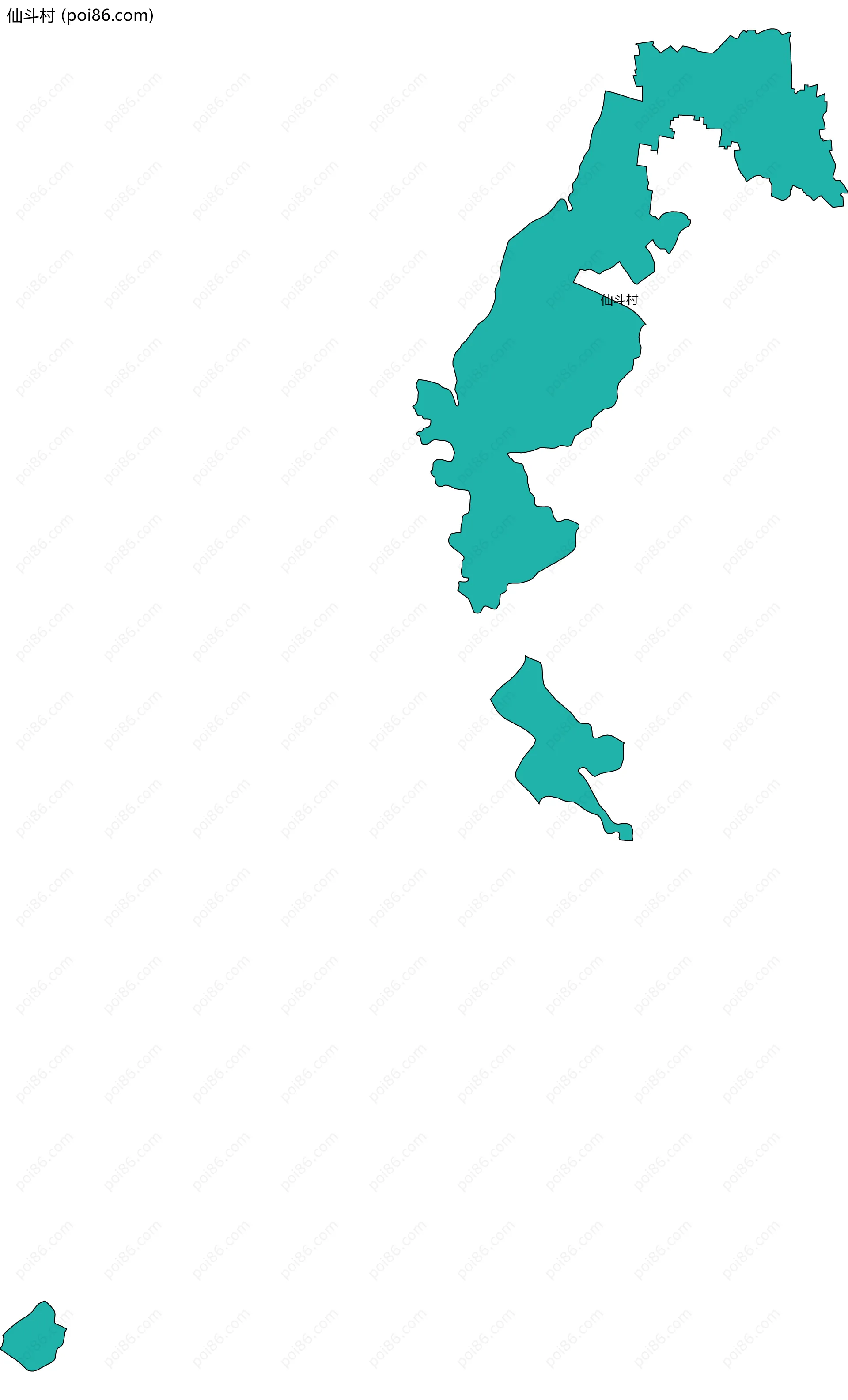 仙斗村边界地图