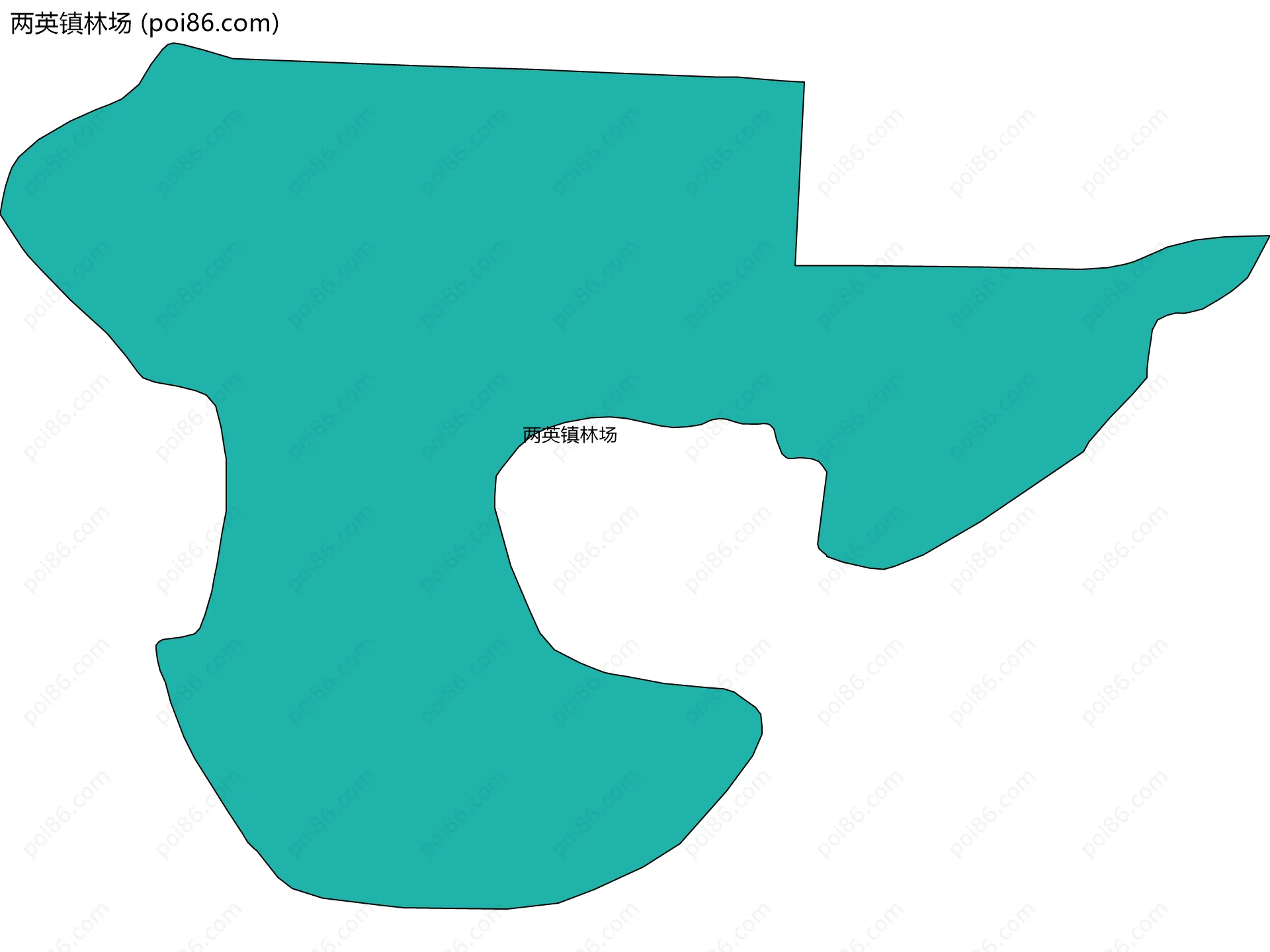 两英镇林场边界地图