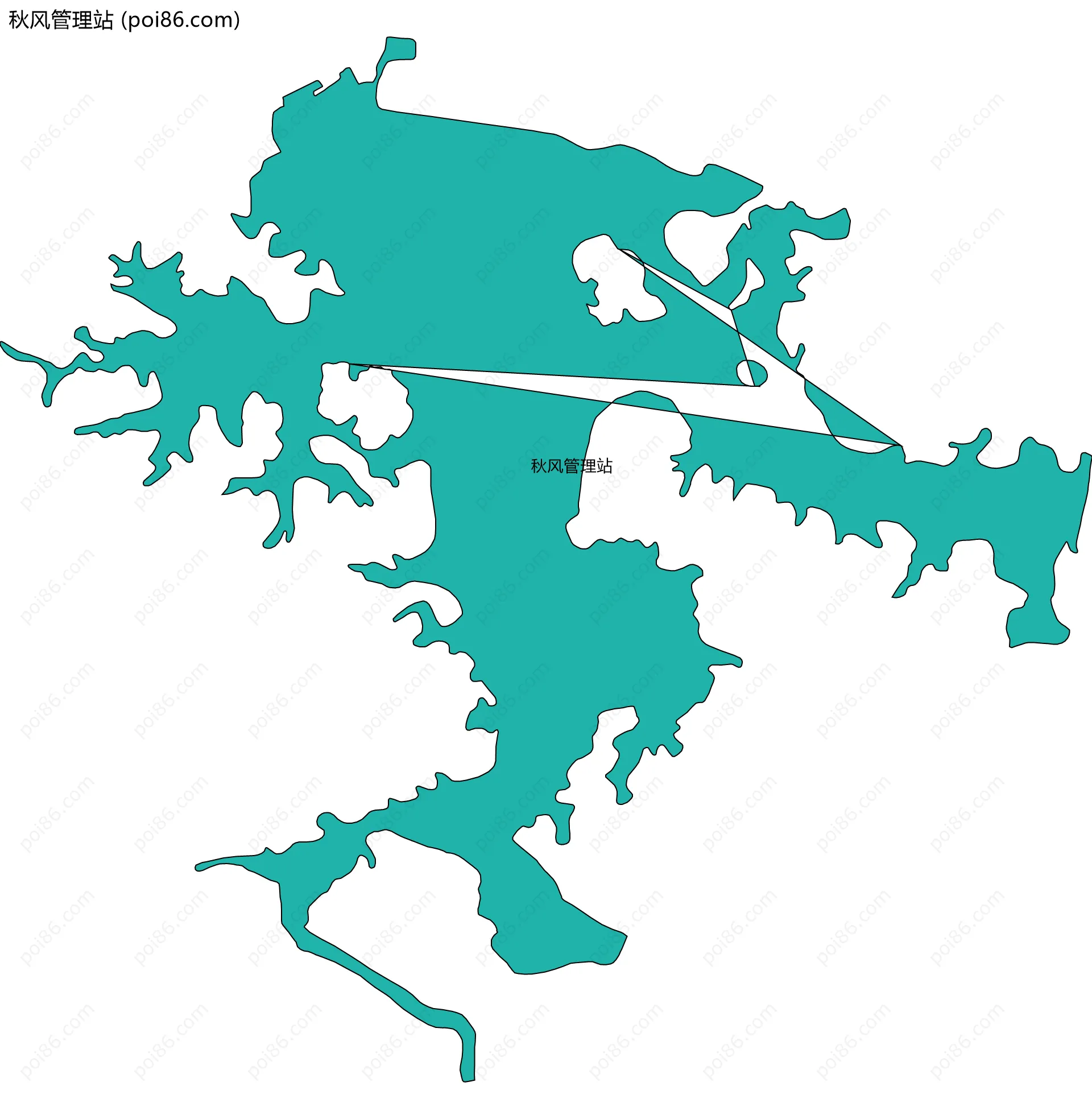 秋风管理站边界地图