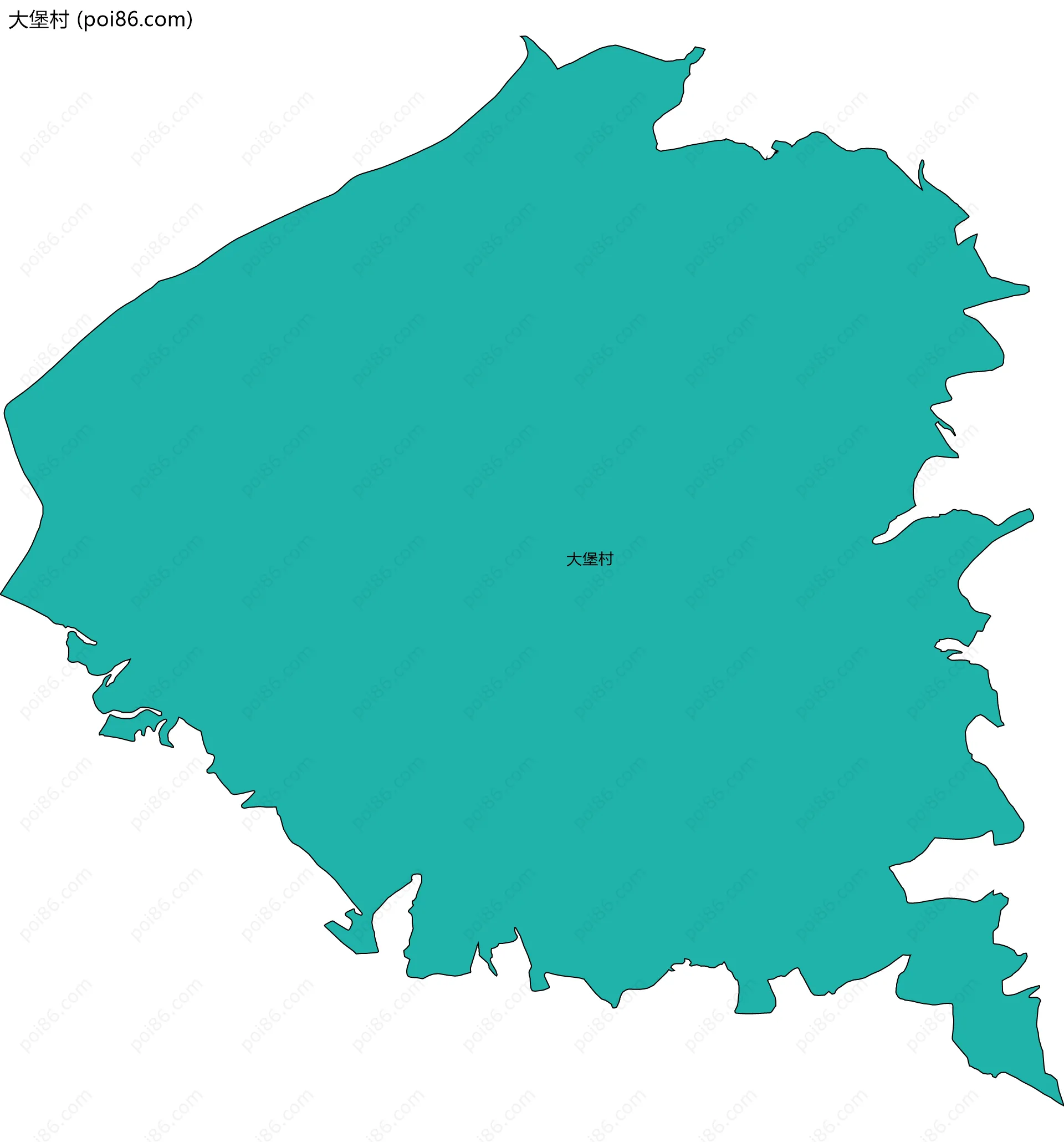 大堡村边界地图