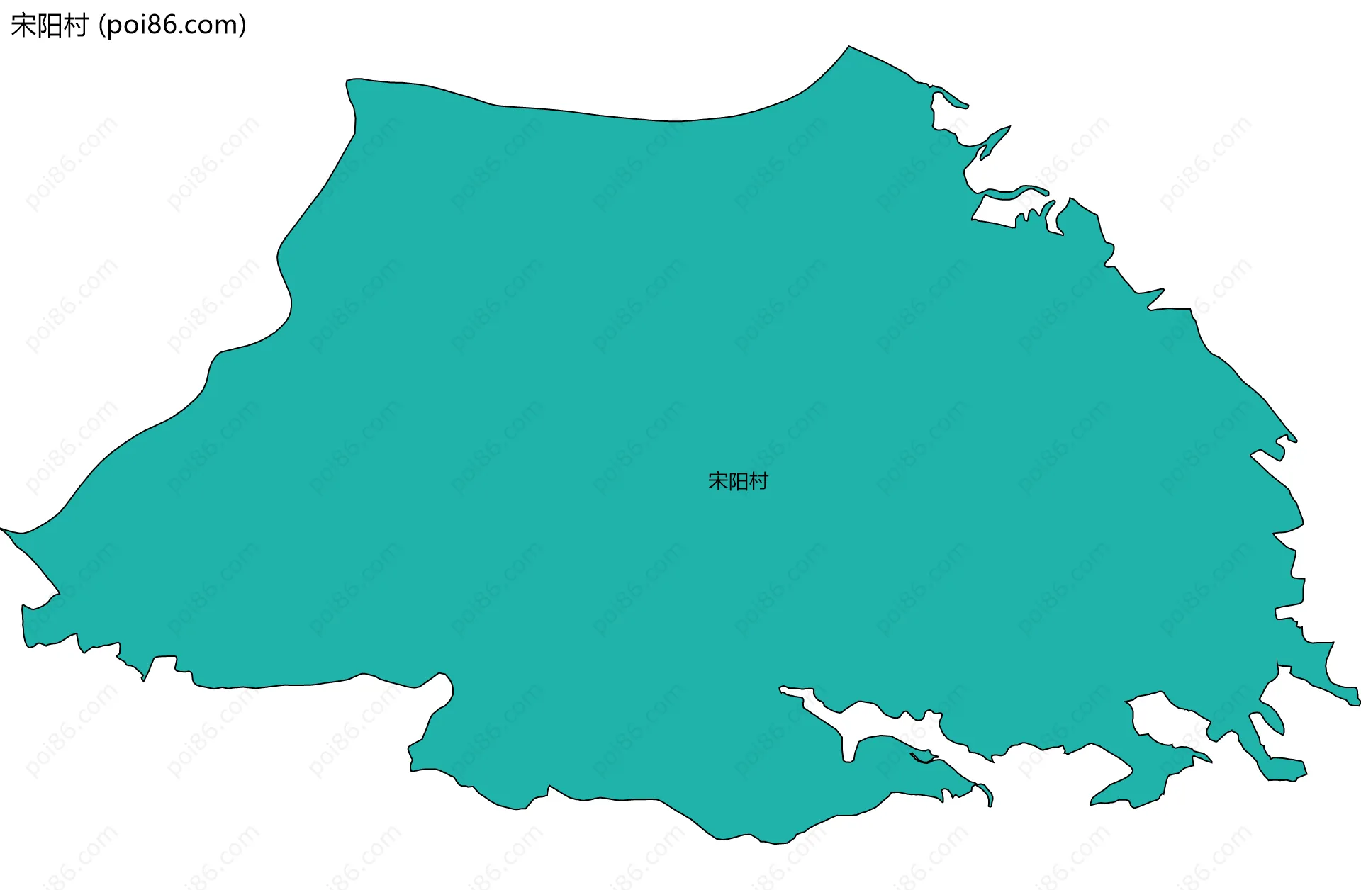 宋阳村边界地图