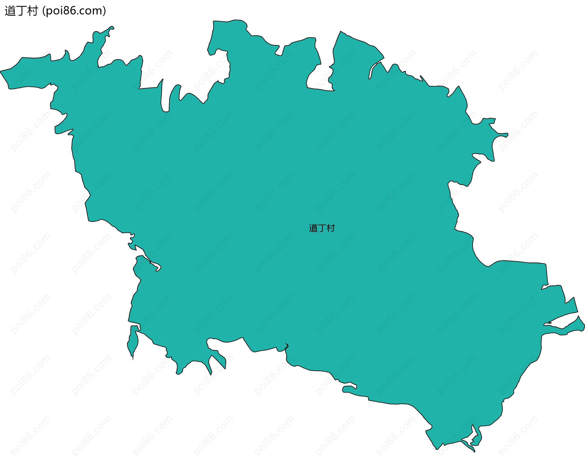 道丁村边界地图