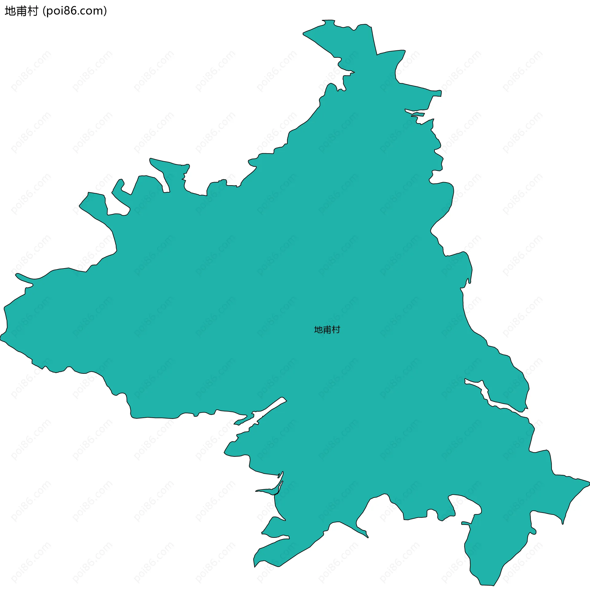 地甫村边界地图