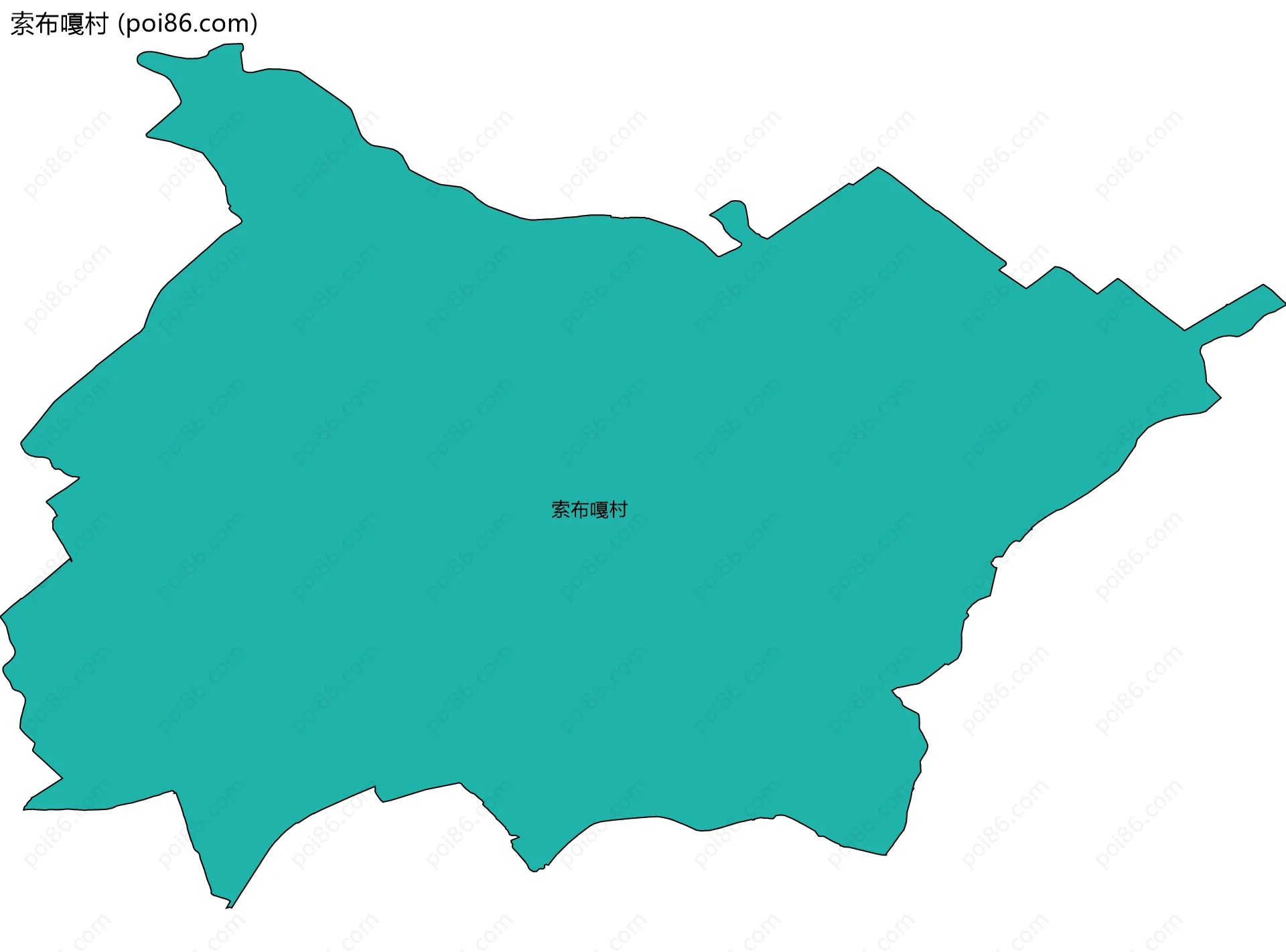 索布嘎村边界地图