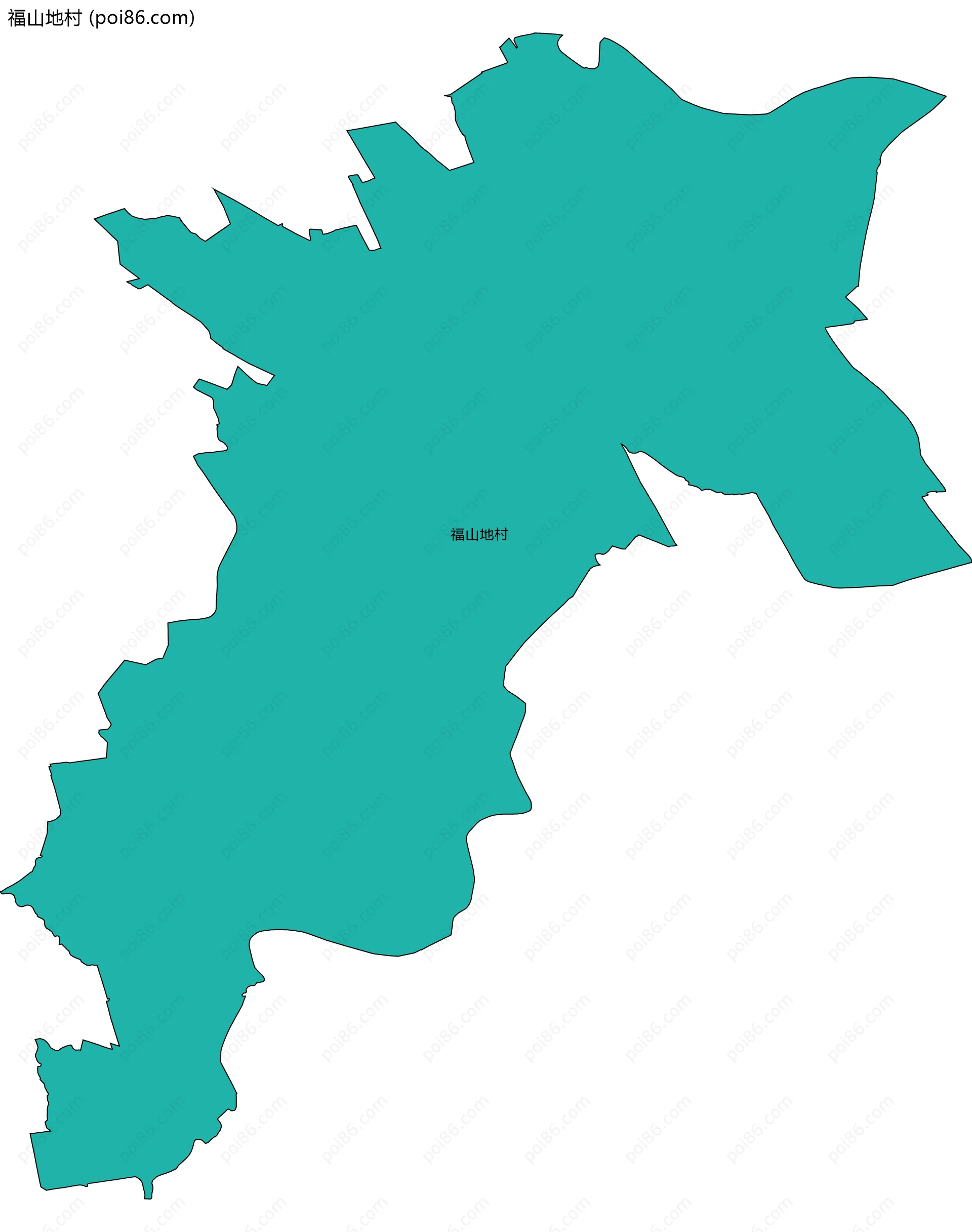 福山地村边界地图