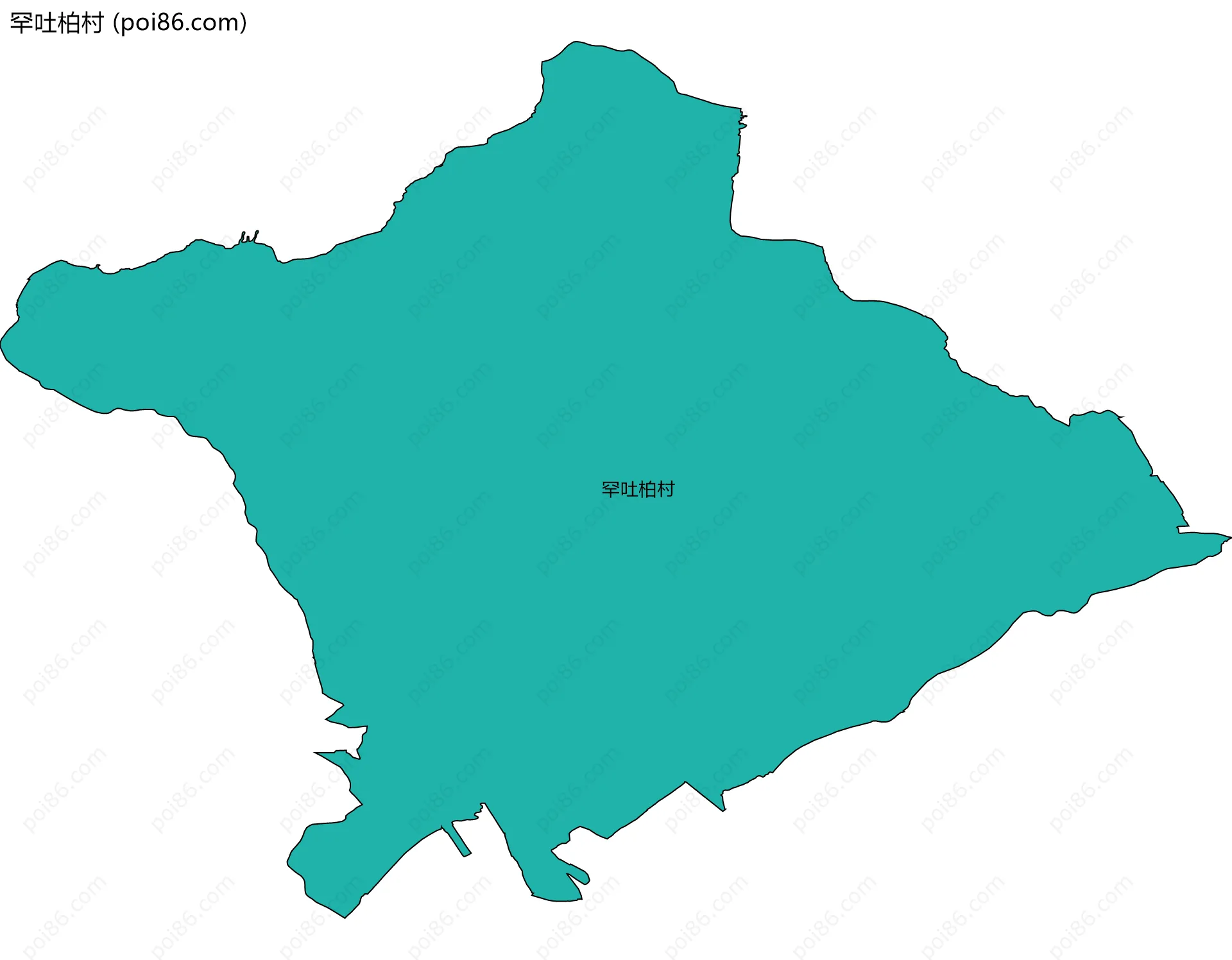 罕吐柏村边界地图