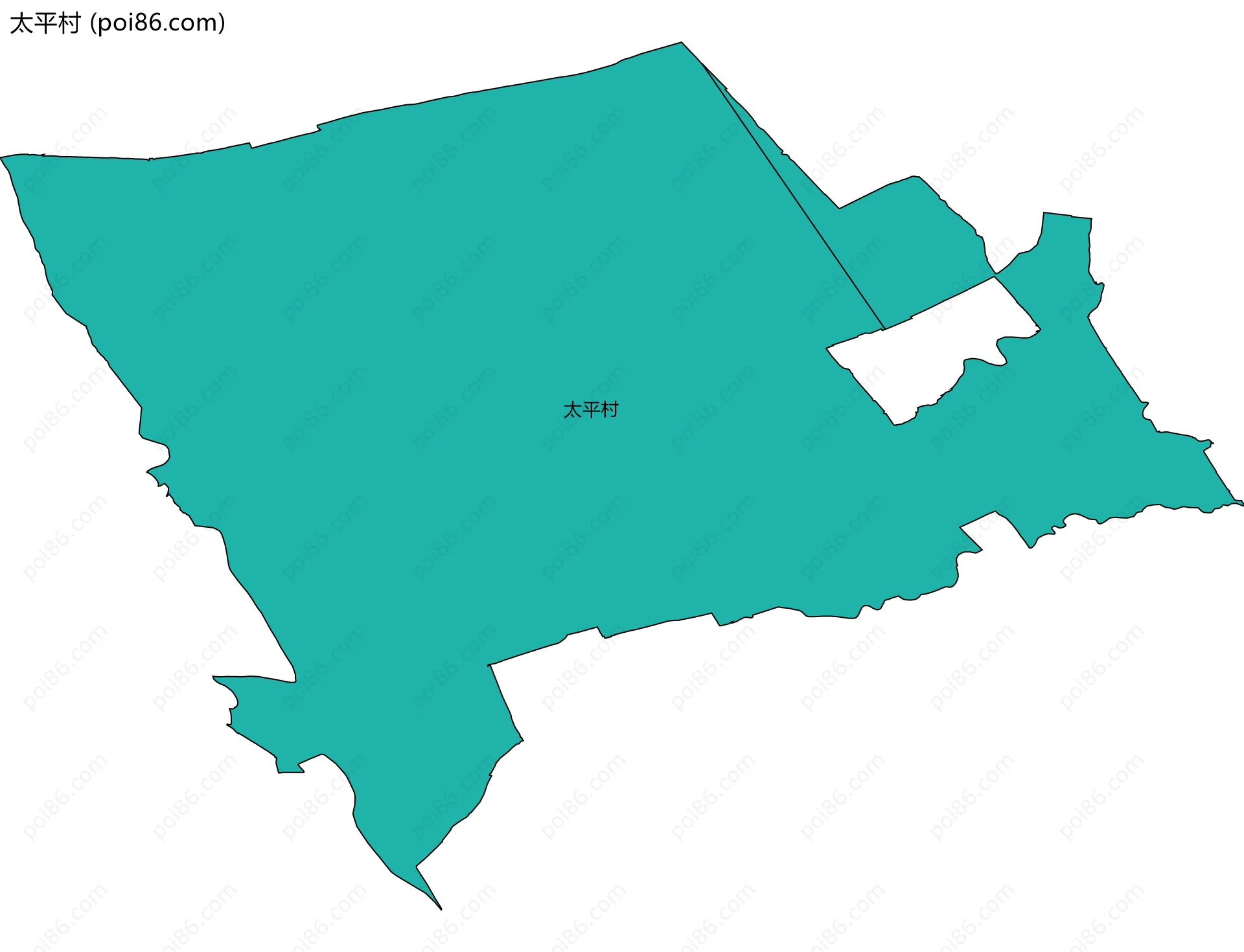 太平村边界地图
