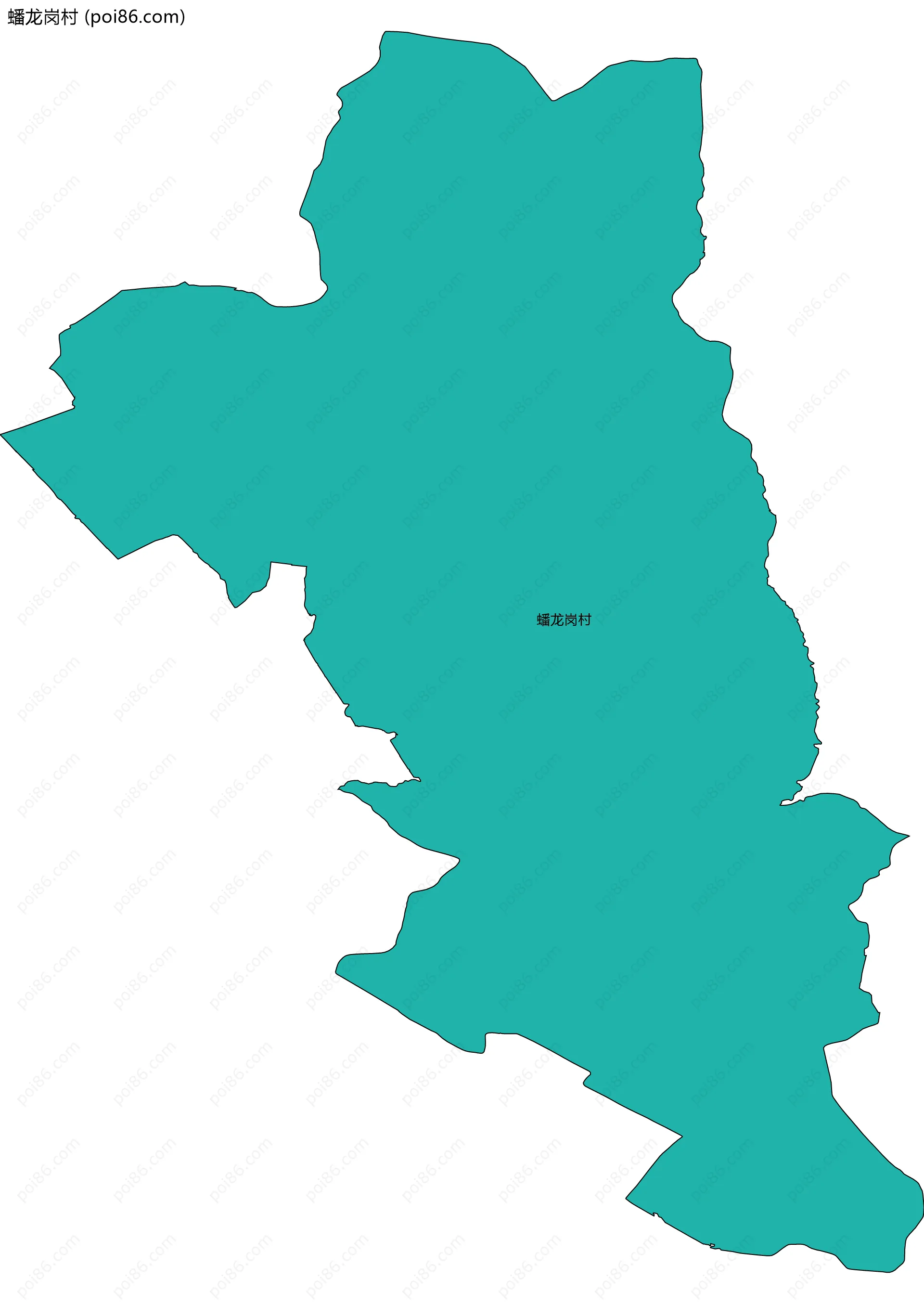 蟠龙岗村边界地图