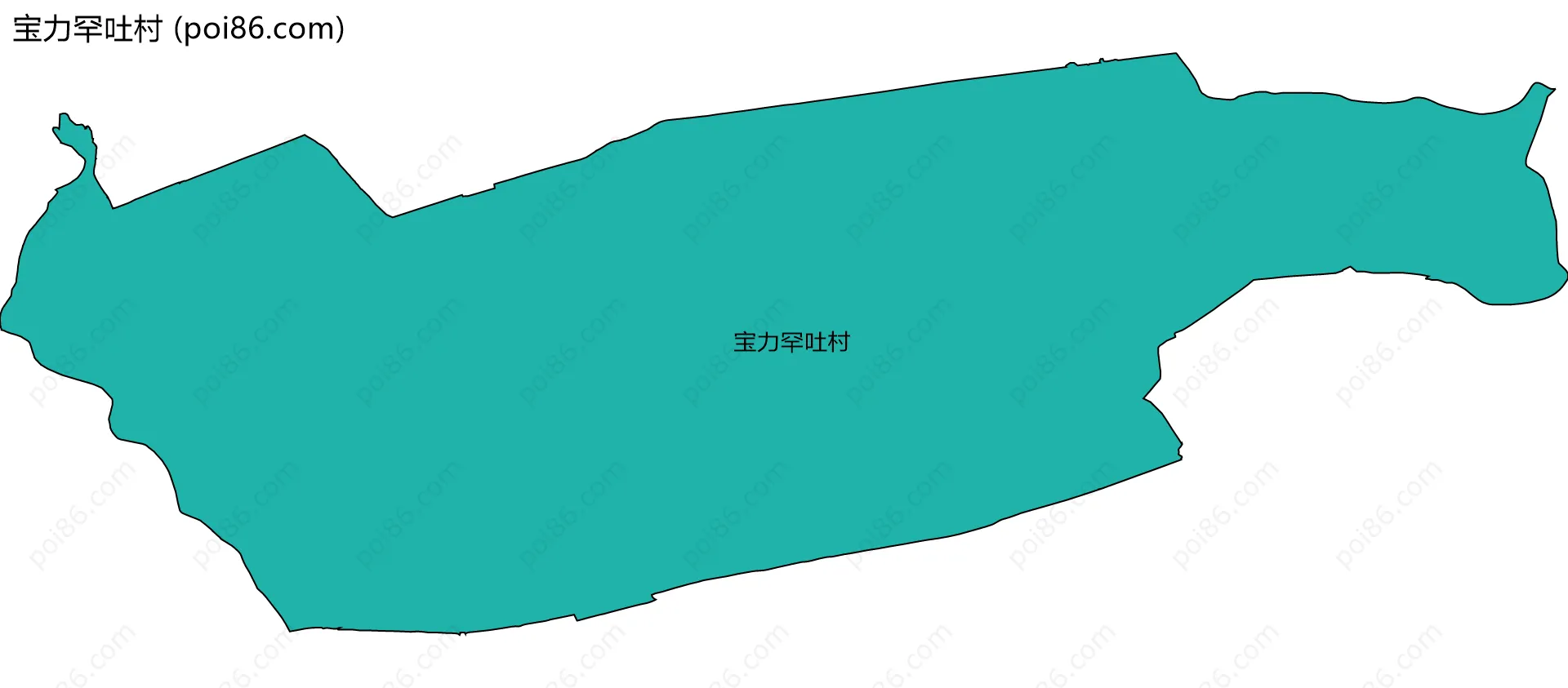 宝力罕吐村边界地图