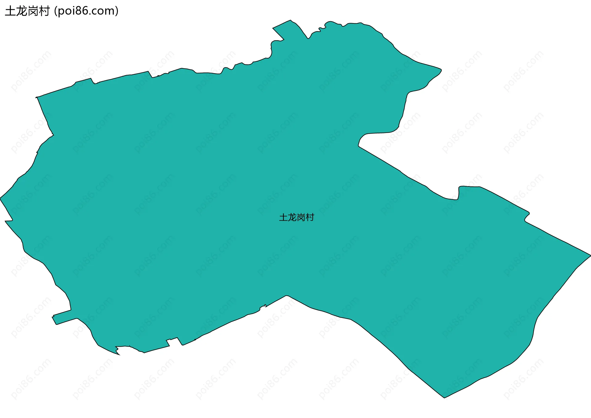土龙岗村边界地图