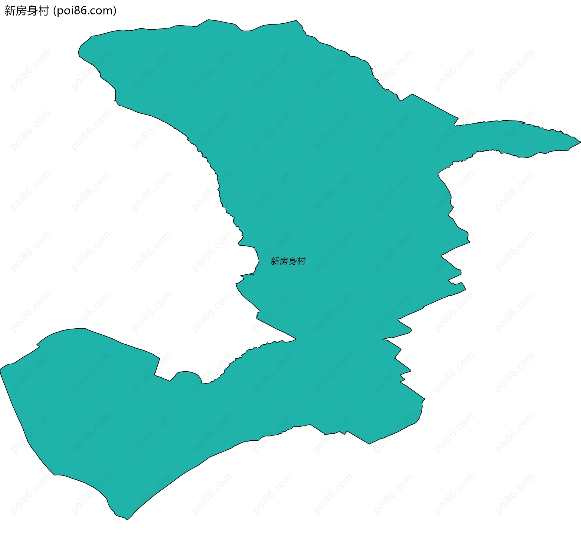 新房身村边界地图