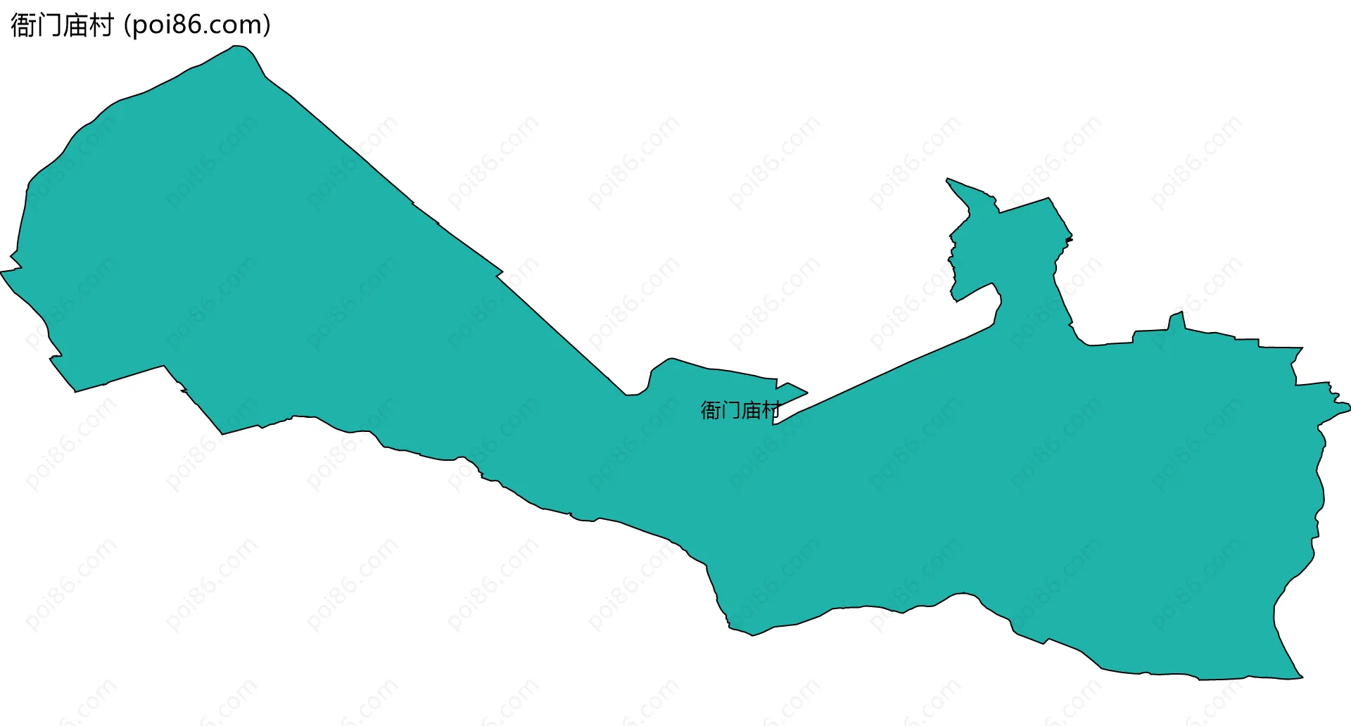 衙门庙村边界地图