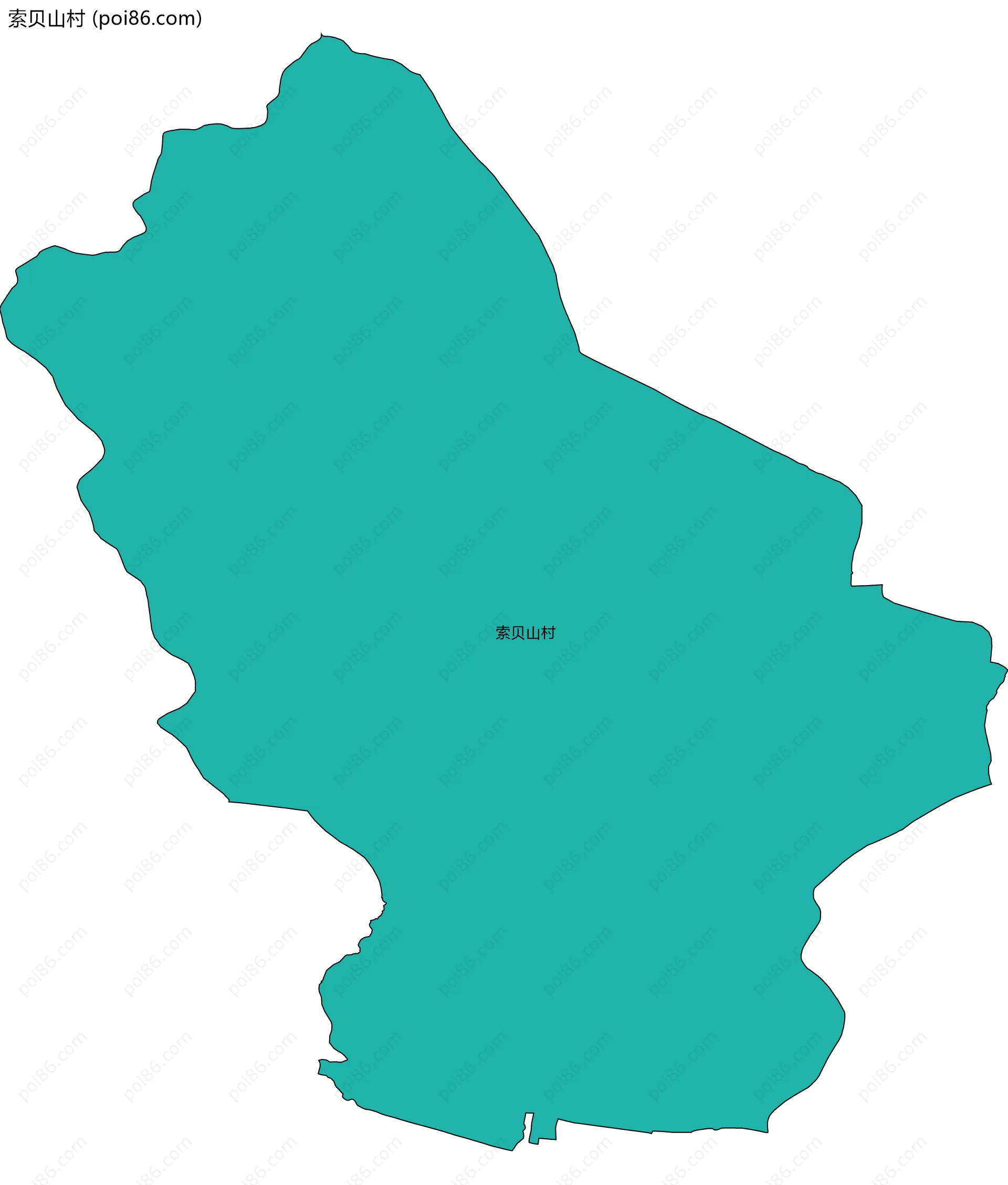 索贝山村边界地图