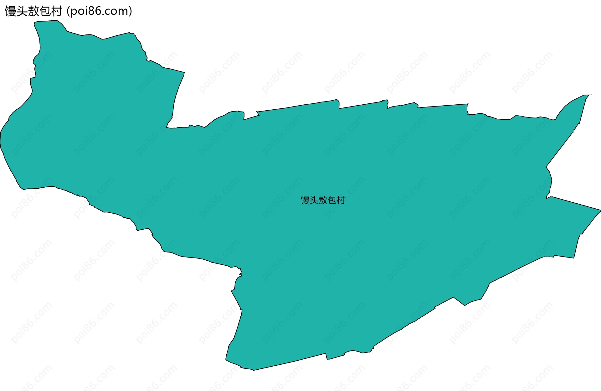 馒头敖包村边界地图