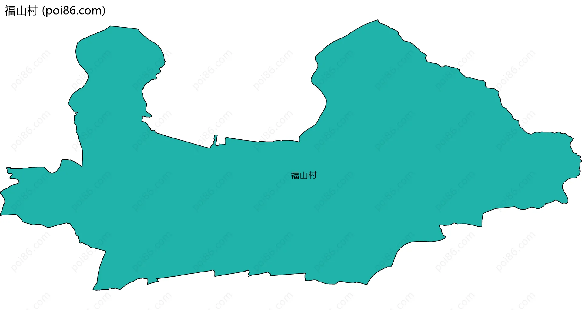 福山村边界地图