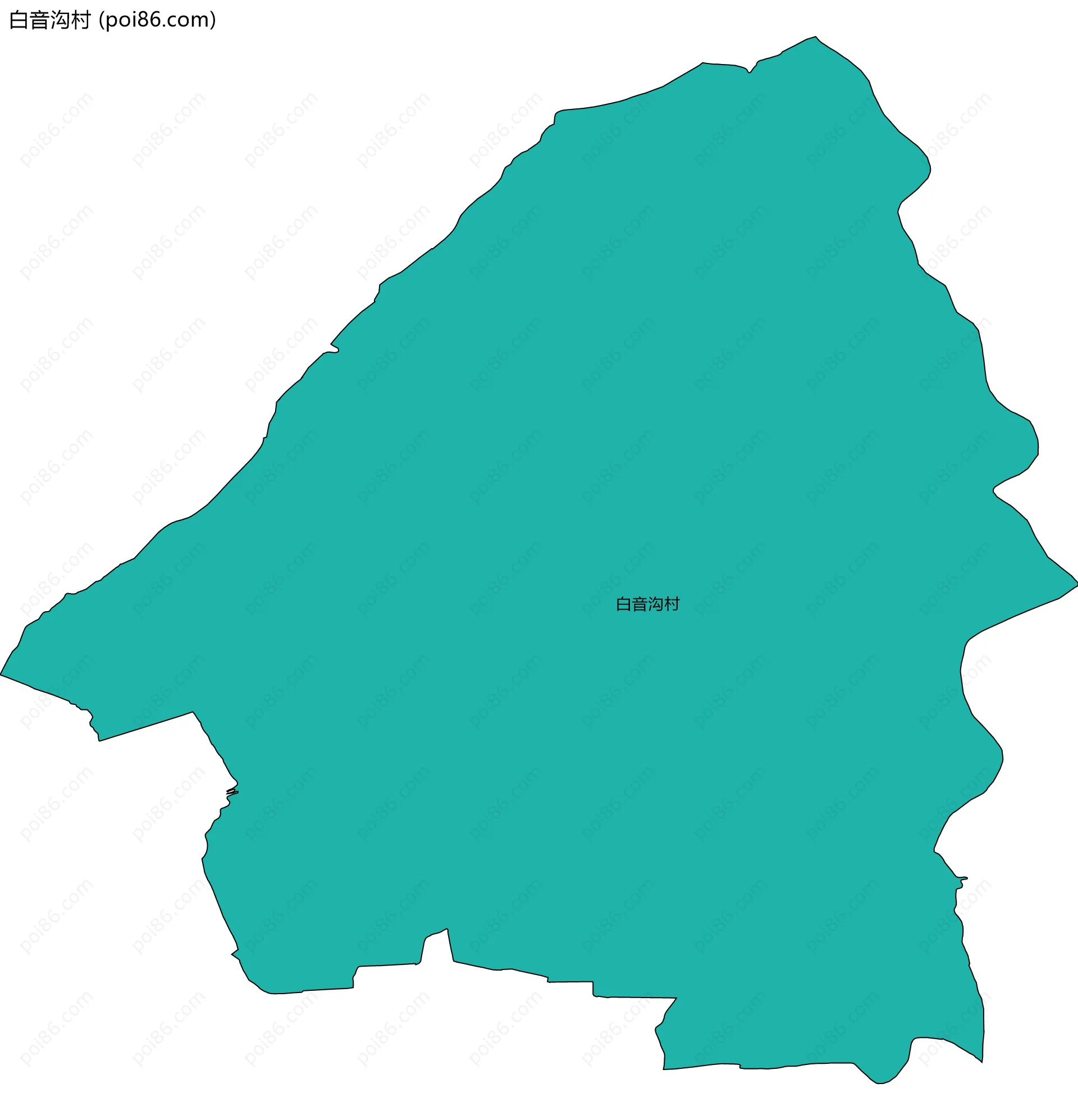 白音沟村边界地图