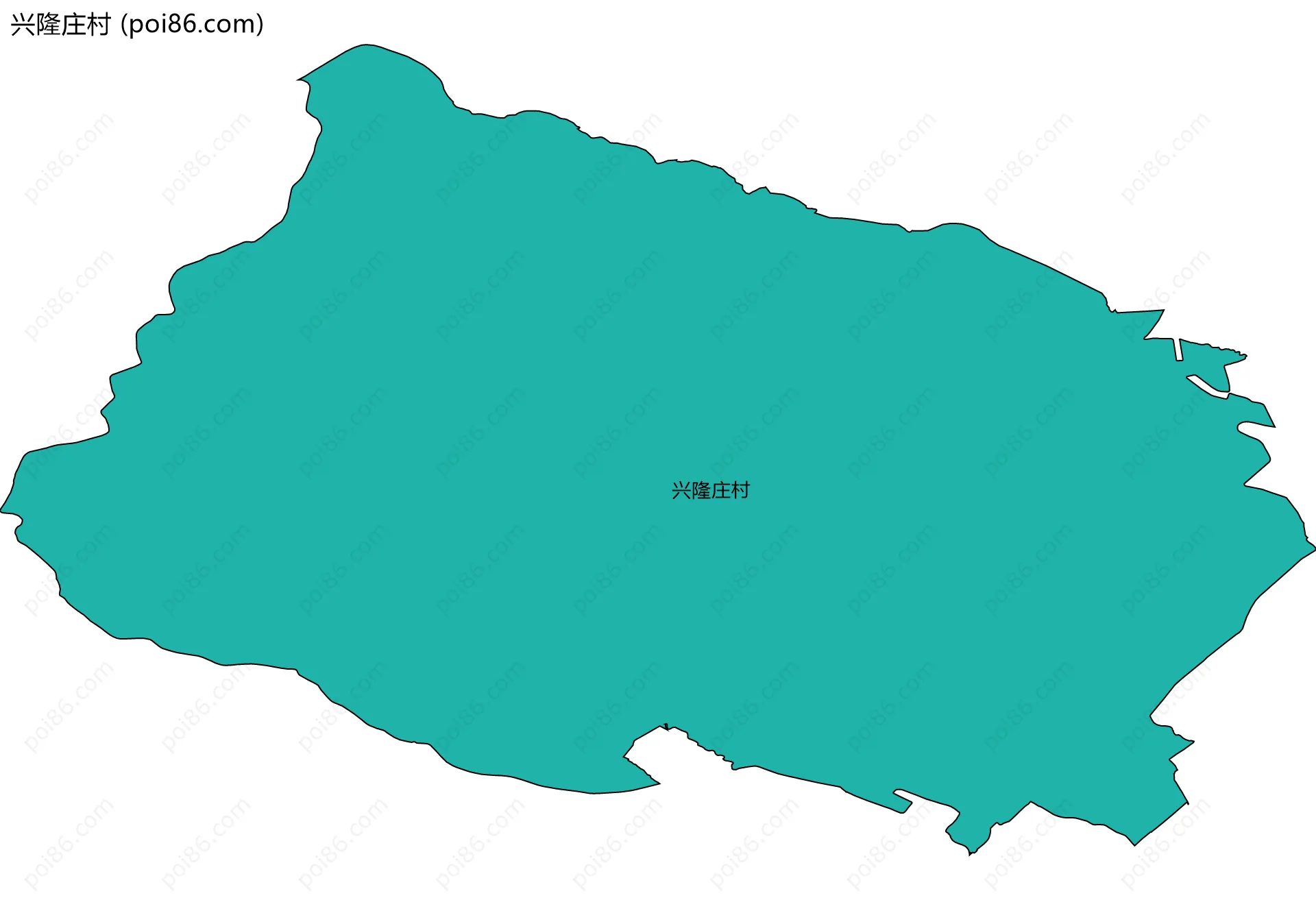 兴隆庄村边界地图