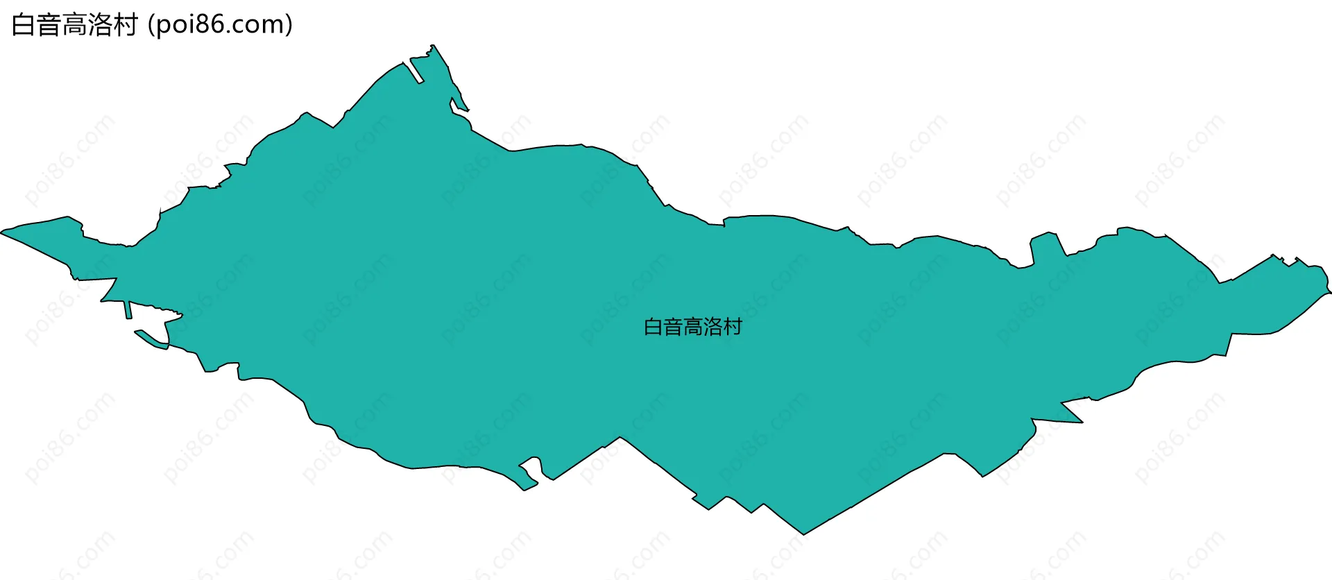 白音高洛村边界地图