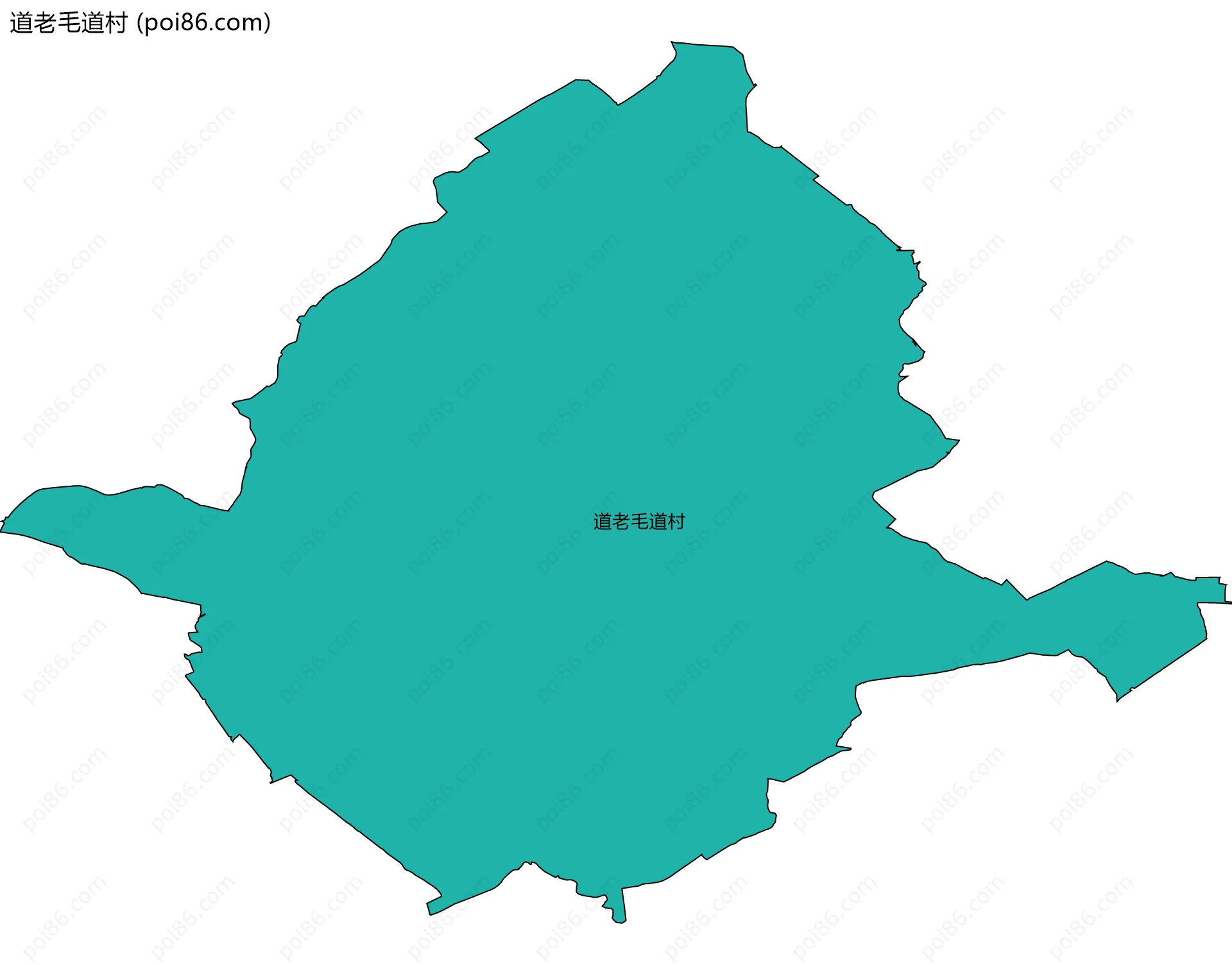 道老毛道村边界地图