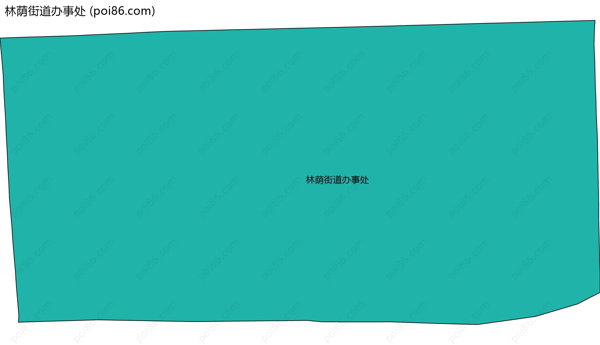 林荫街道办事处边界地图