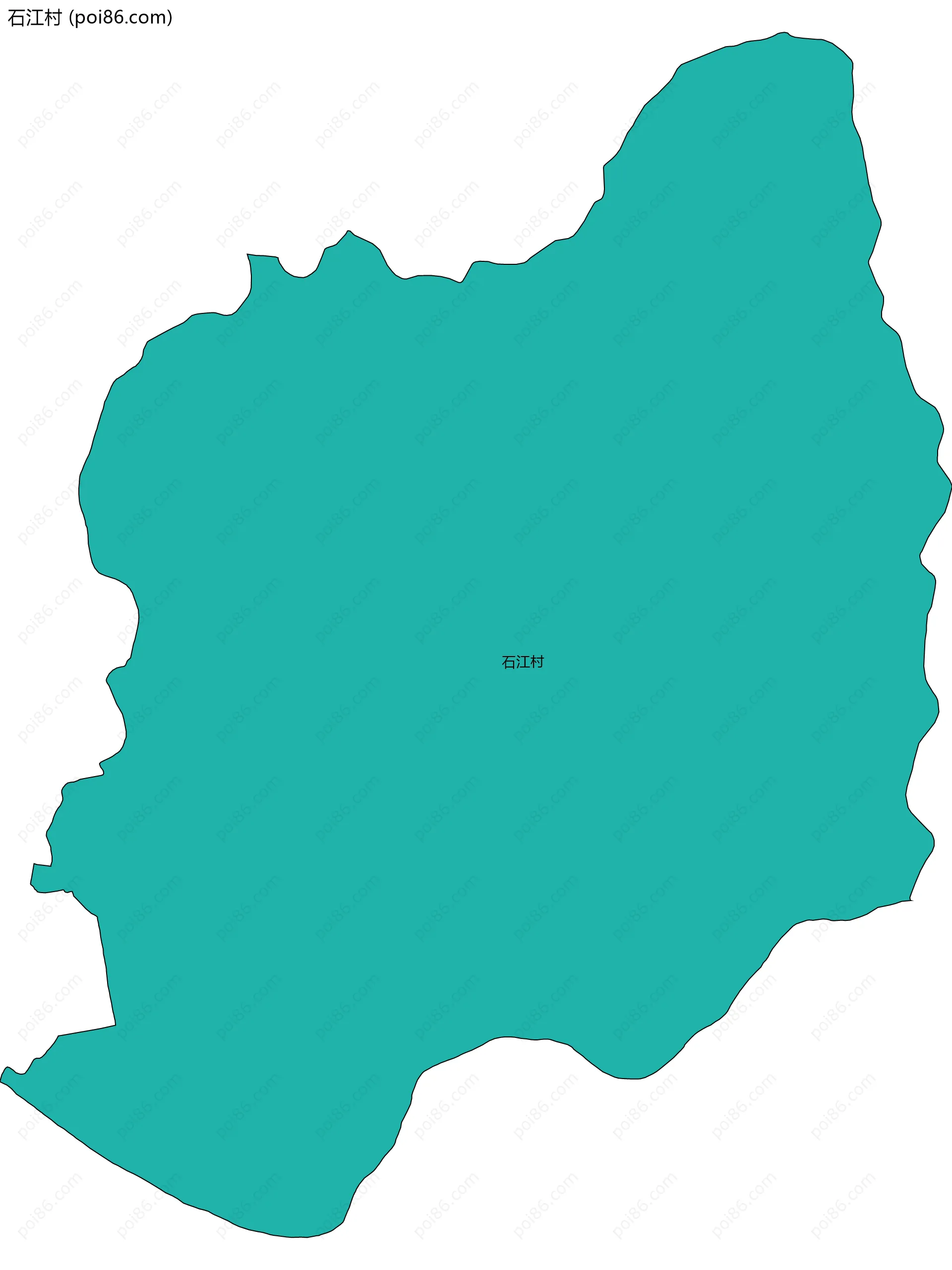 石江村边界地图