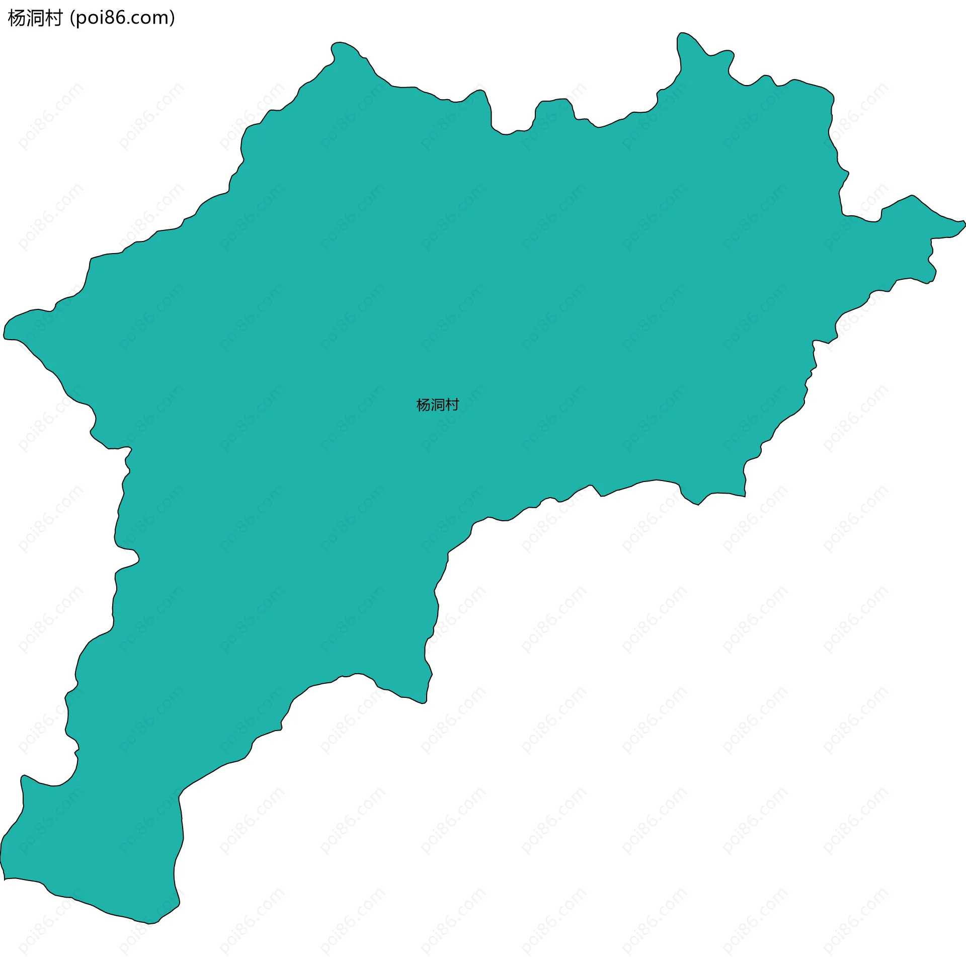 杨洞村边界地图