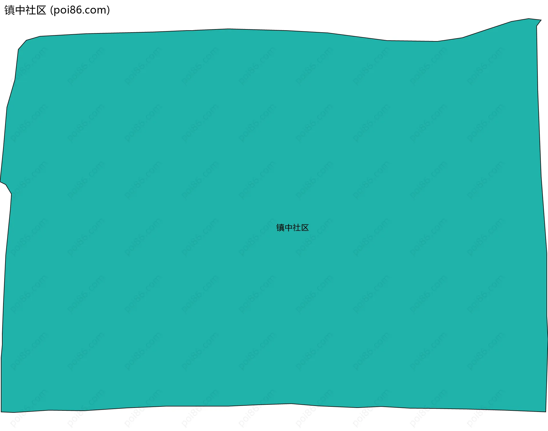 镇中社区边界地图