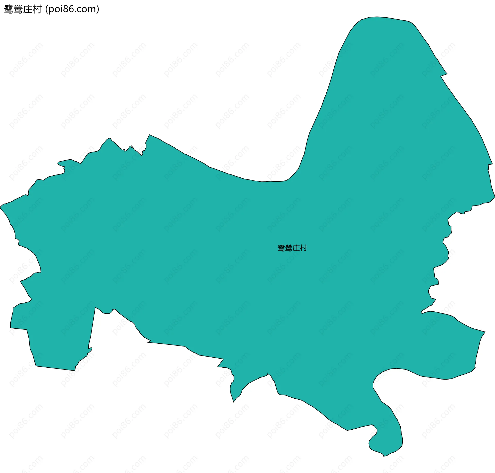 鹭鸶庄村边界地图