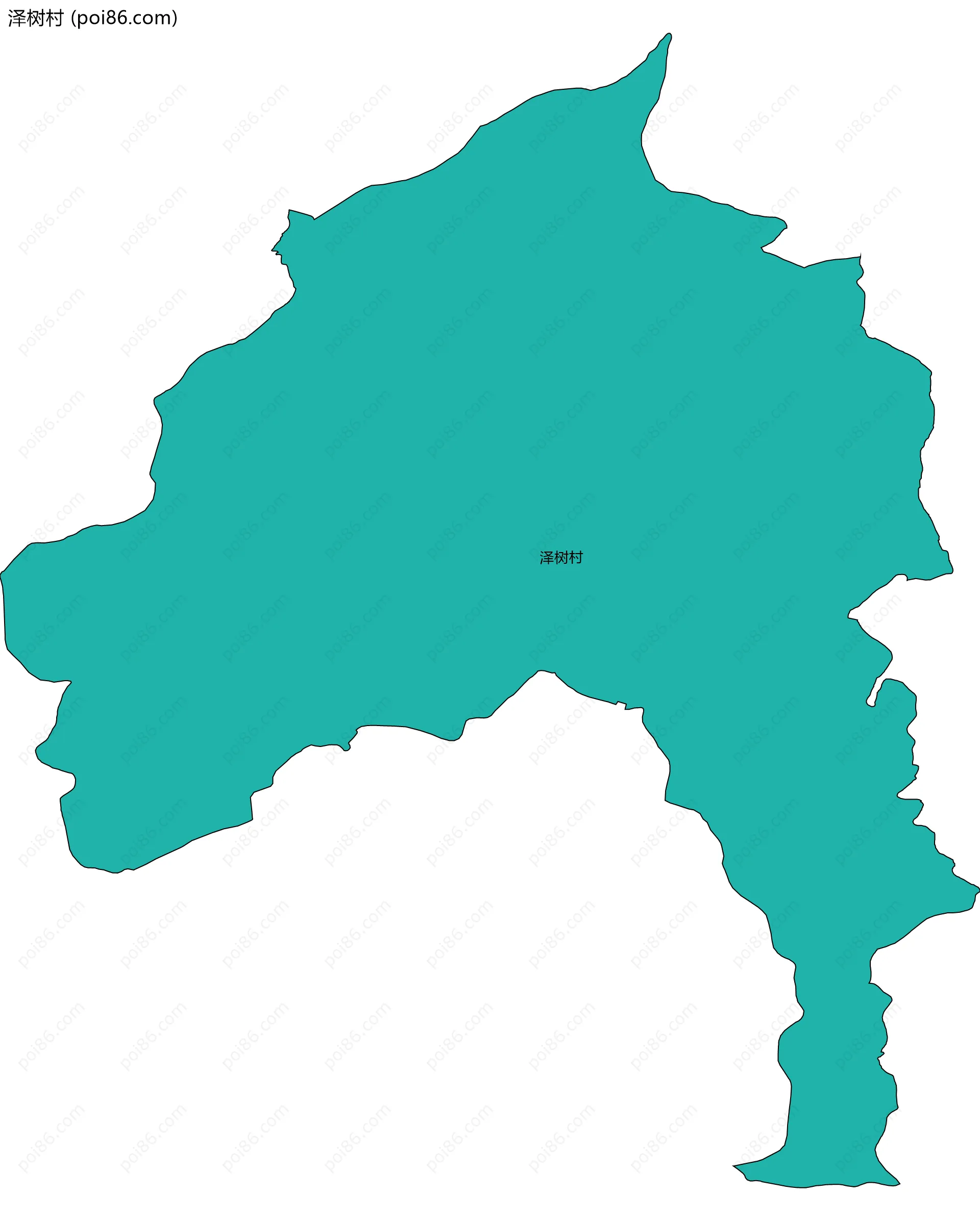 泽树村边界地图