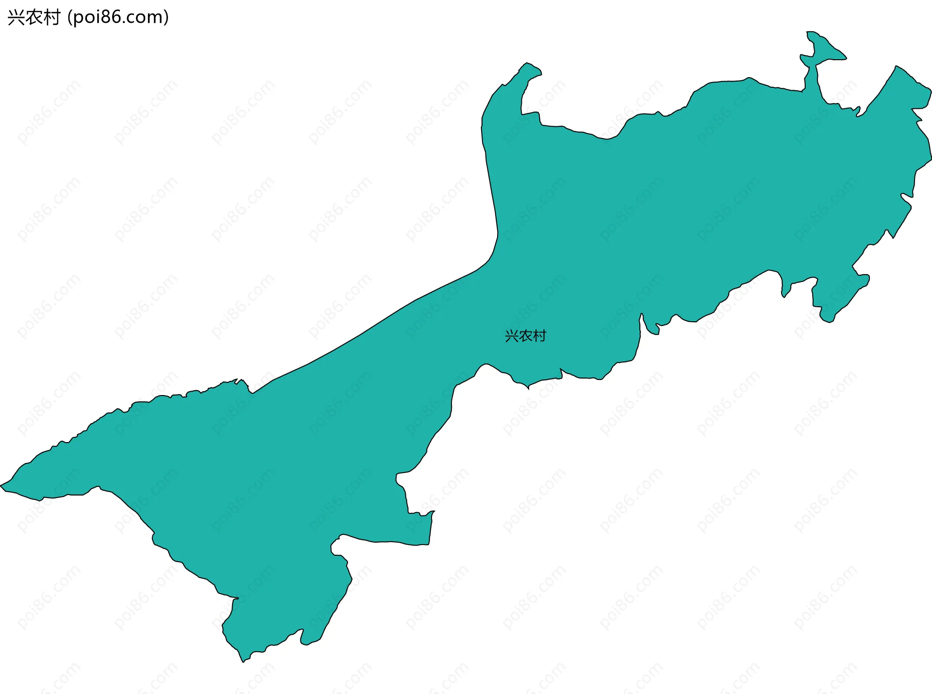 兴农村边界地图