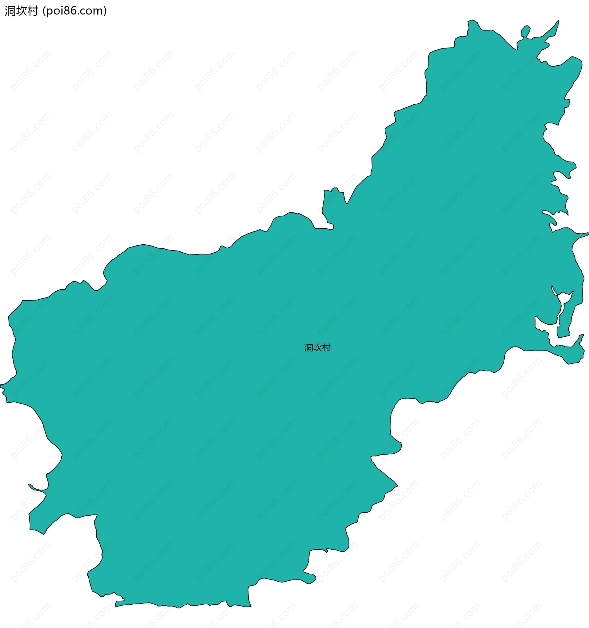 洞坎村边界地图