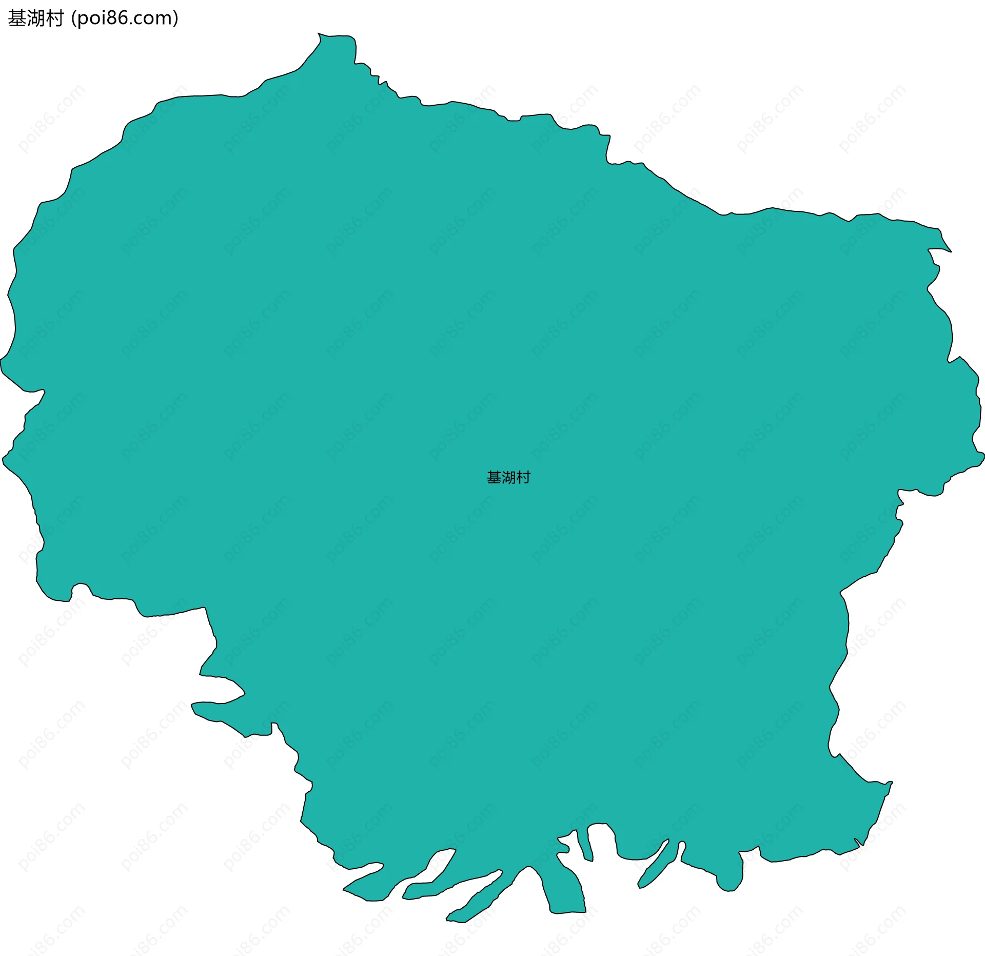 基湖村边界地图