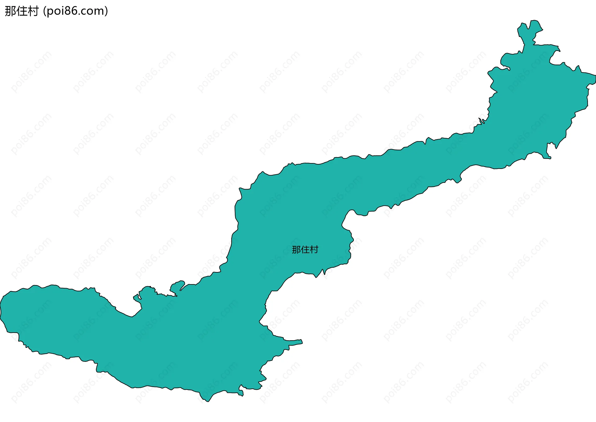 那住村边界地图