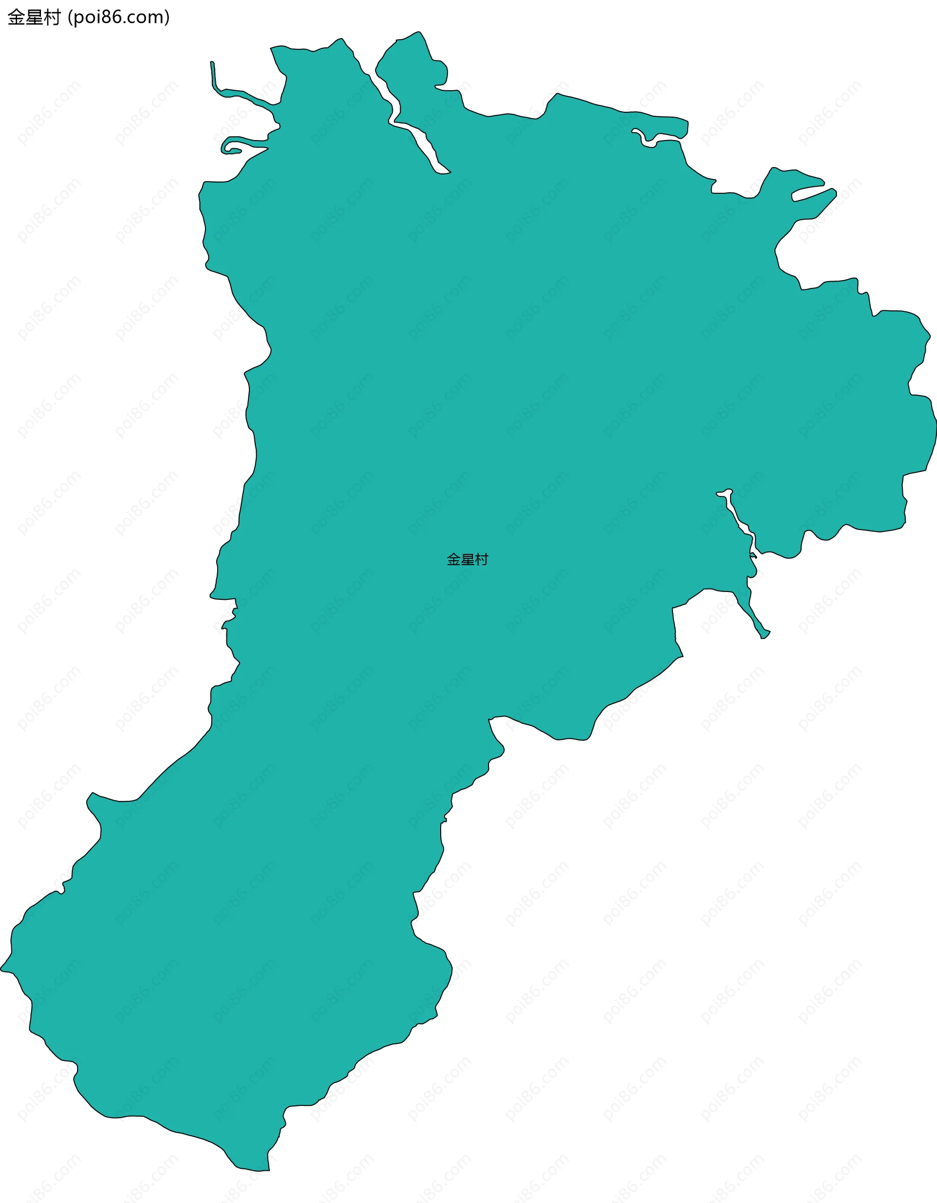 金星村边界地图