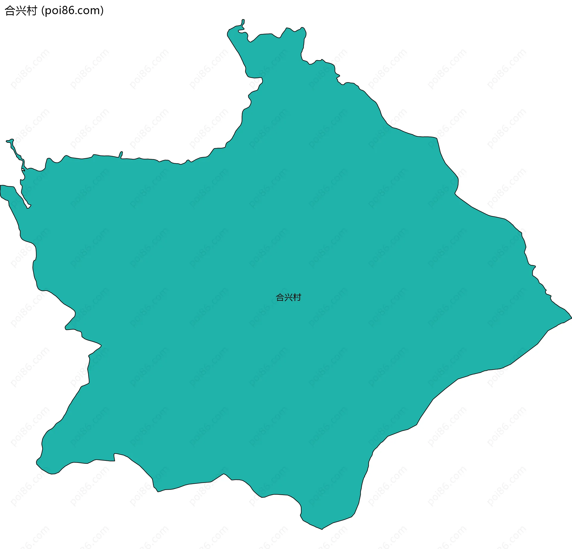 合兴村边界地图
