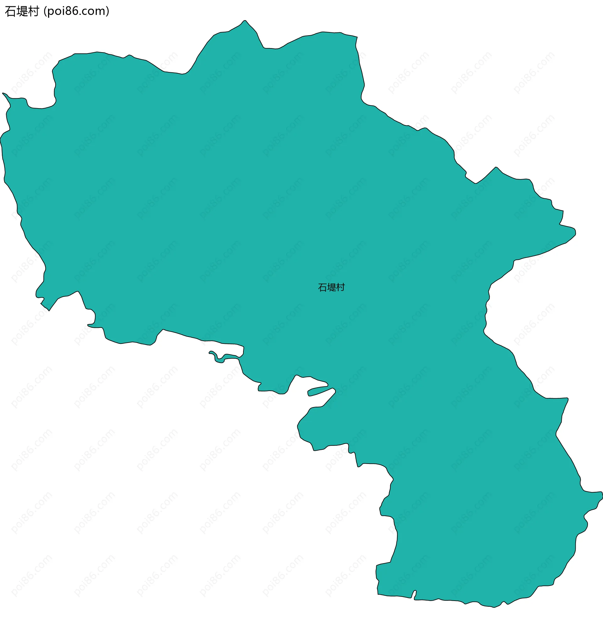 石堤村边界地图