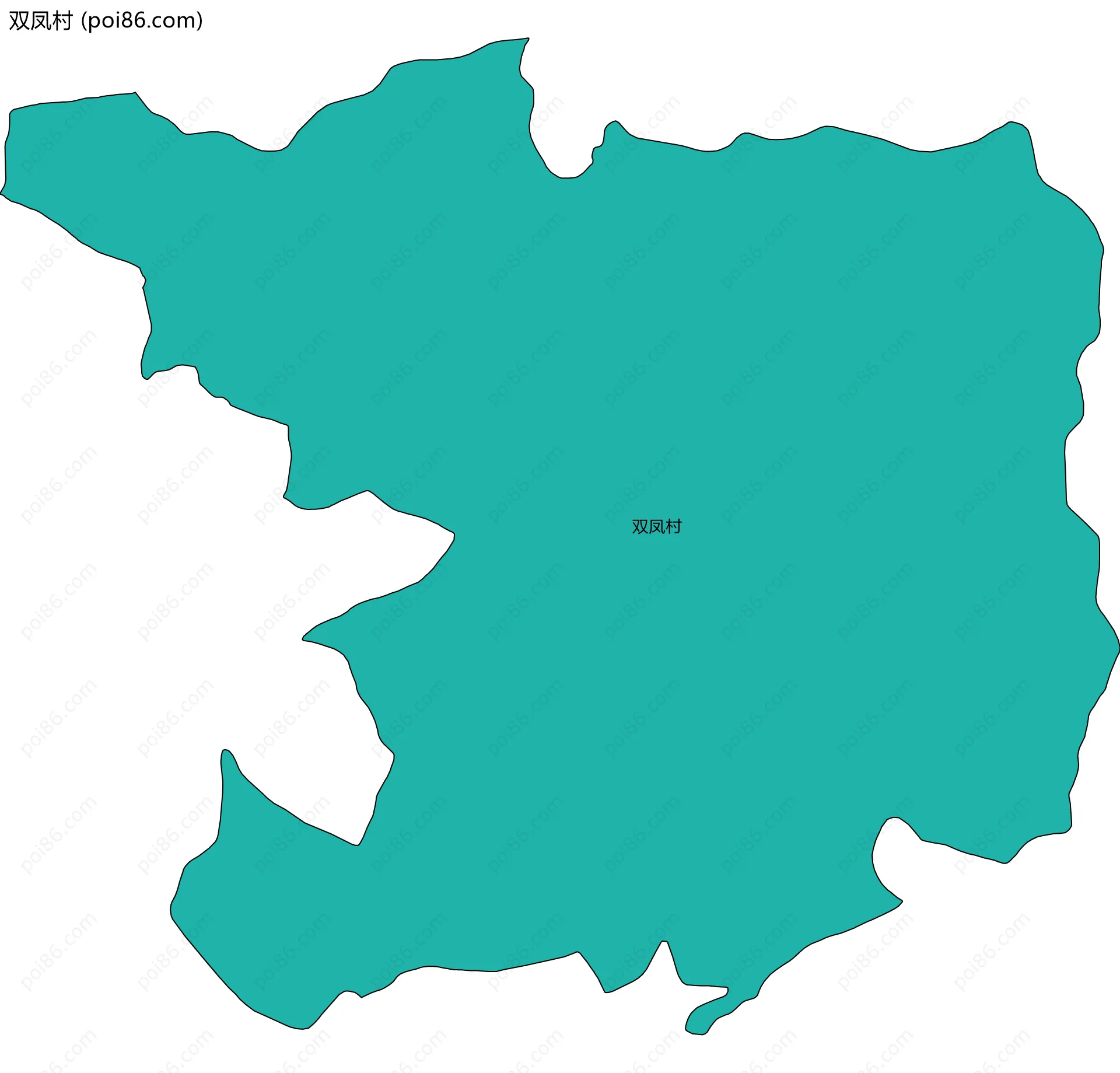 双凤村边界地图