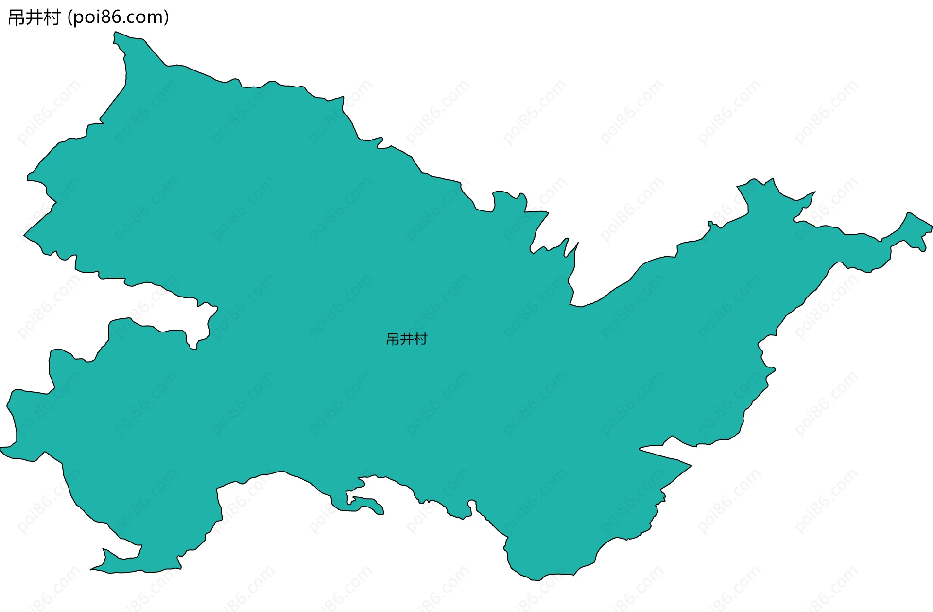吊井村边界地图